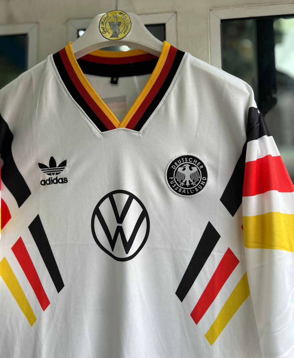 GERMANY 1996 HOME KIT, FIVESLEEVE EMBROIDERY
