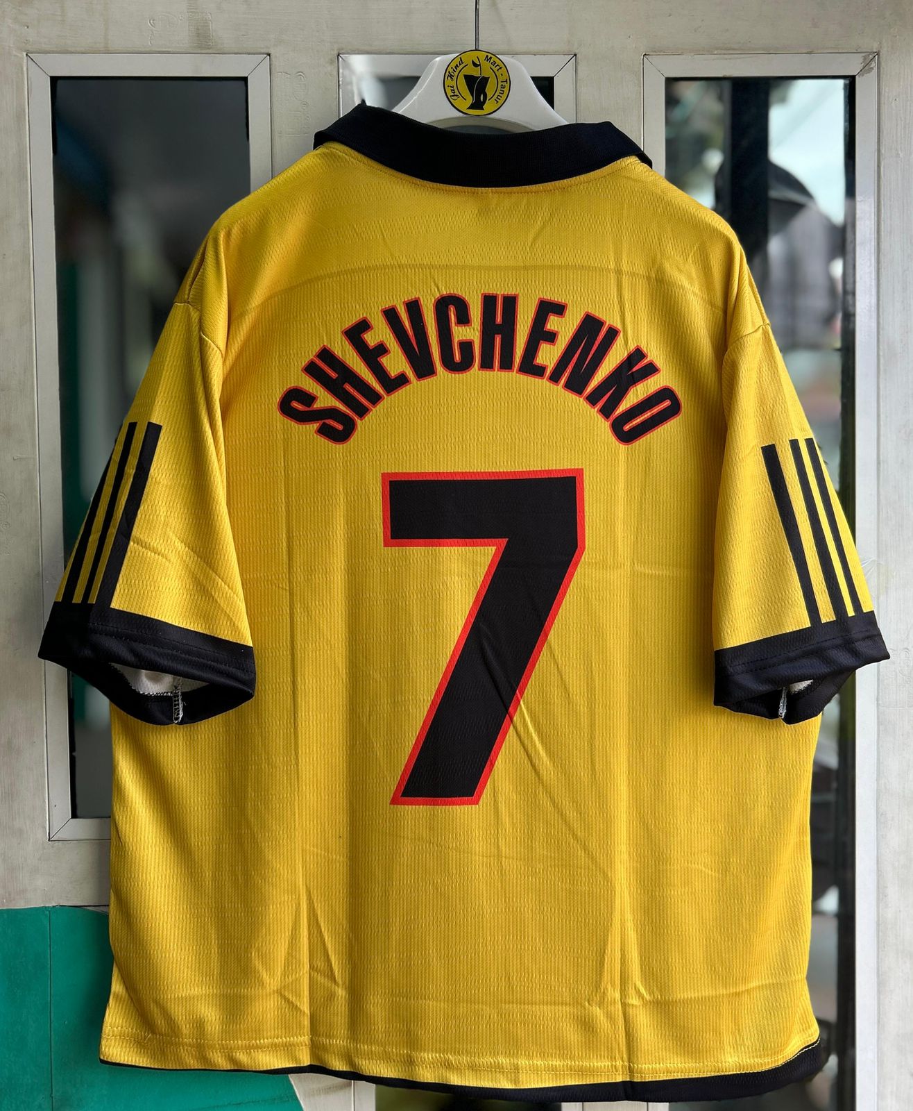 AC MILAN 1999-00 FOURTH KIT, FIVESLEEVE POLO EMBROIDERY