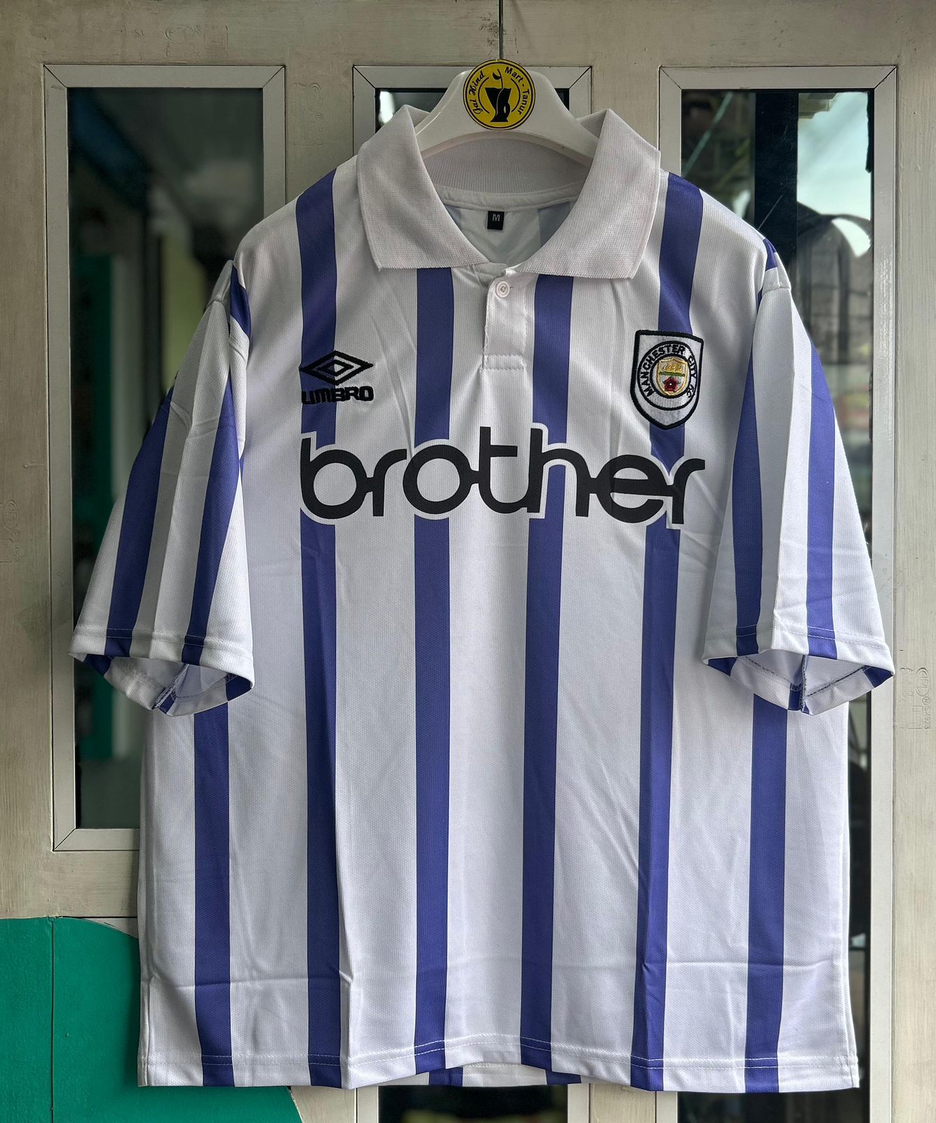 MAN CITY 1993-95 THIRD KIT, FIVESLEEVE POLO EMBROIDERY