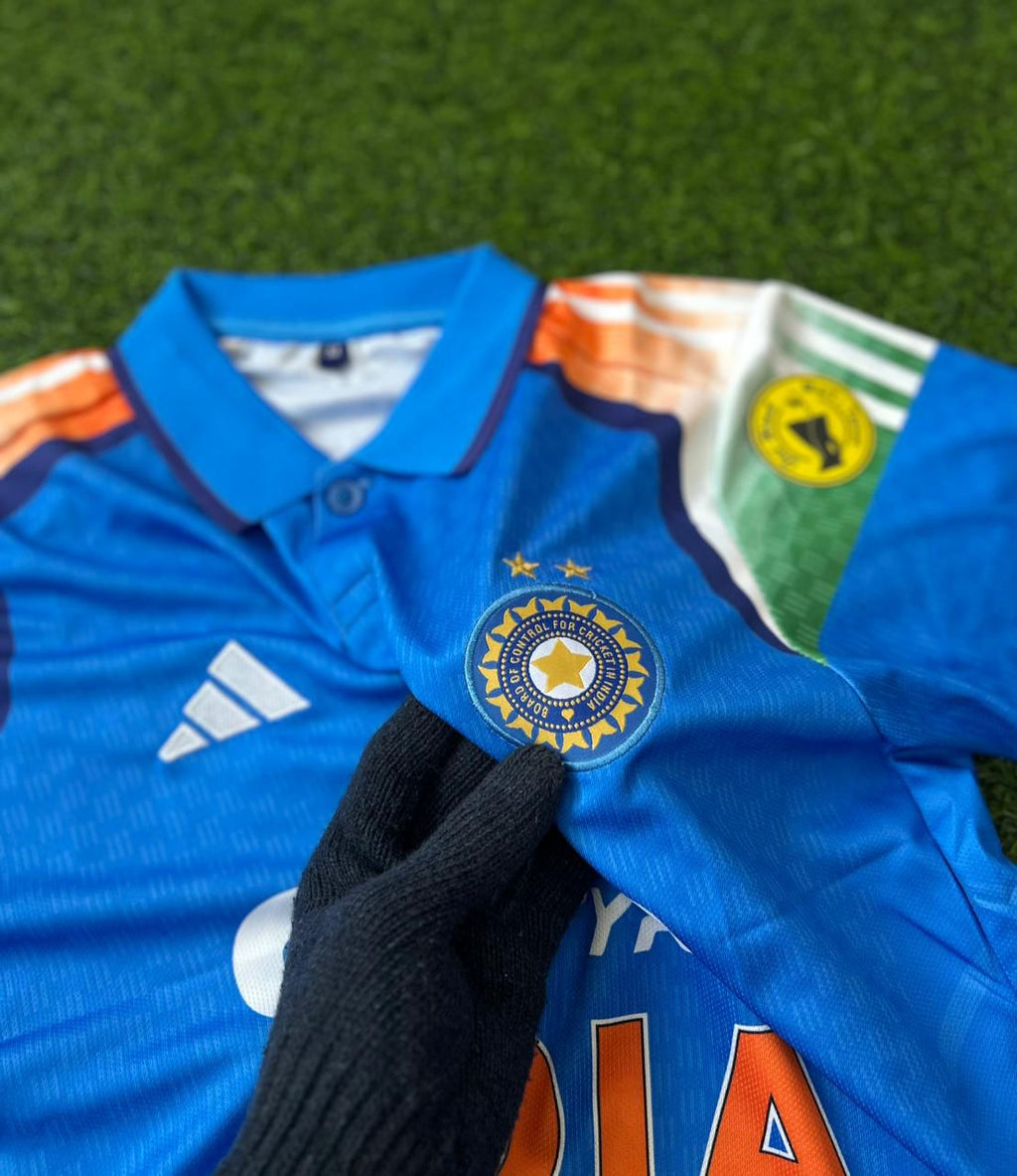 INDIA 2025 ODI KIT. HALFSLEEVE POLO EMBROIDERY