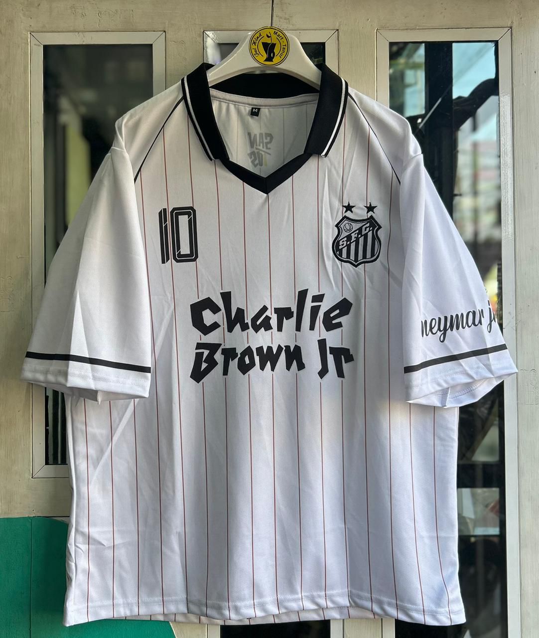 SANTOS FC>CHARLIE BROWN JR SPECIAL EDITION, FIVESLEEVE POLO EMBROIDERY