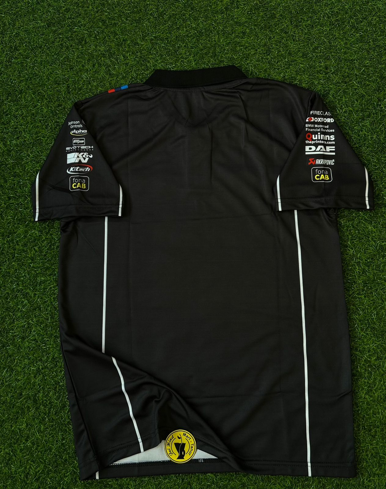 F1  BMW BLACK AND WHITE, HALFSLEEVE POLO SUBLIMATION