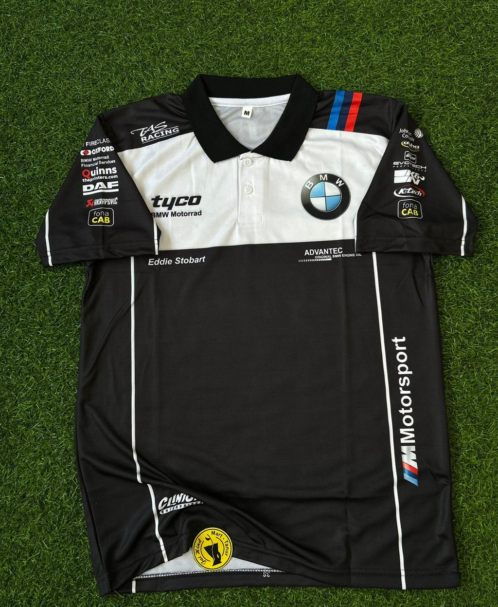 F1  BMW BLACK AND WHITE, HALFSLEEVE POLO SUBLIMATION