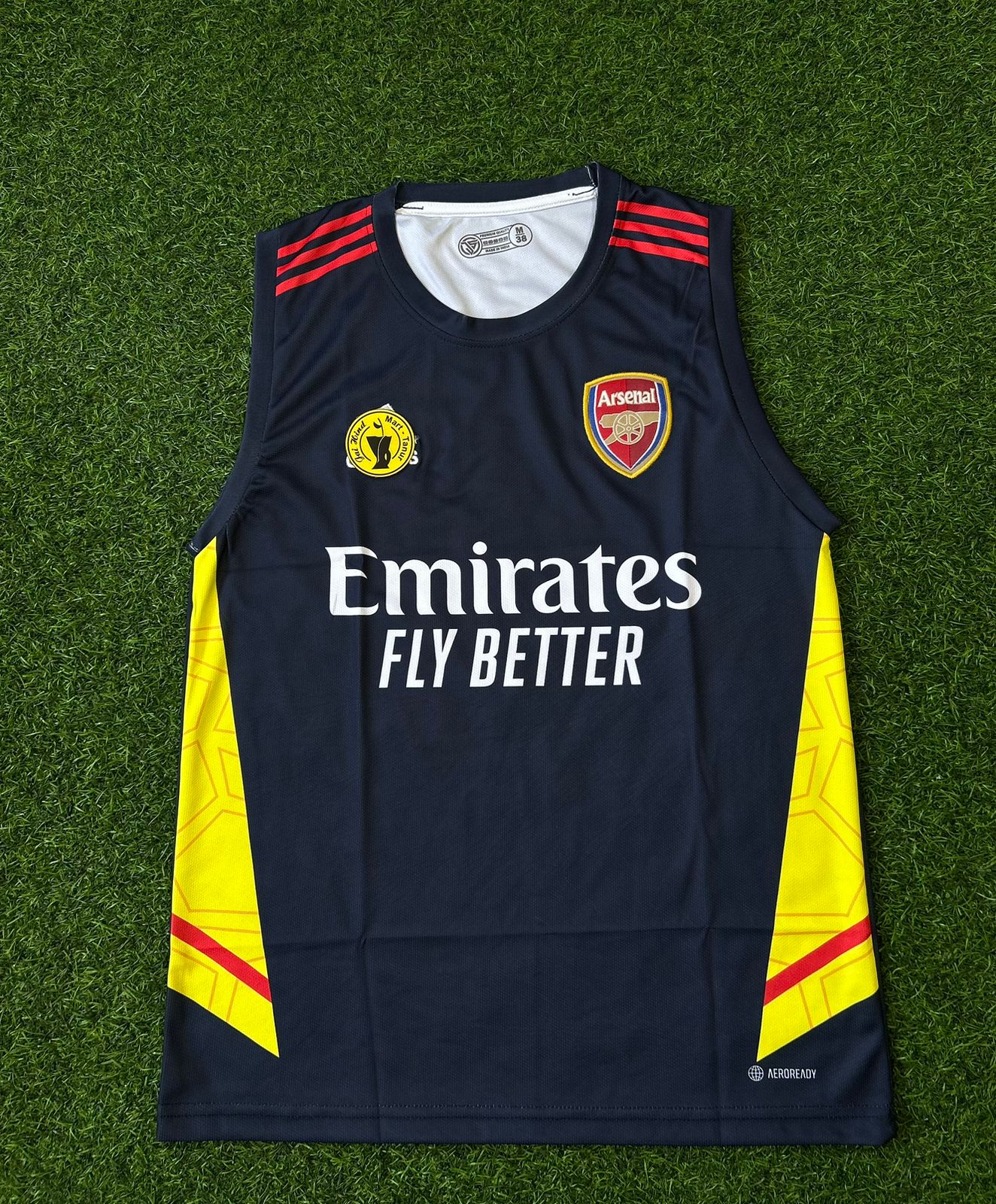 ARSENAL 2022-23 TRAINING KIT, SLEEVLESS EMBROIDERY