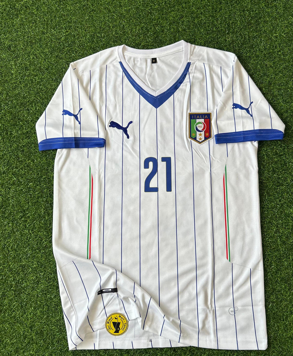 ITALY 2014 AWAY KIT, HALFSLEEVE POLO EMBROIDERY