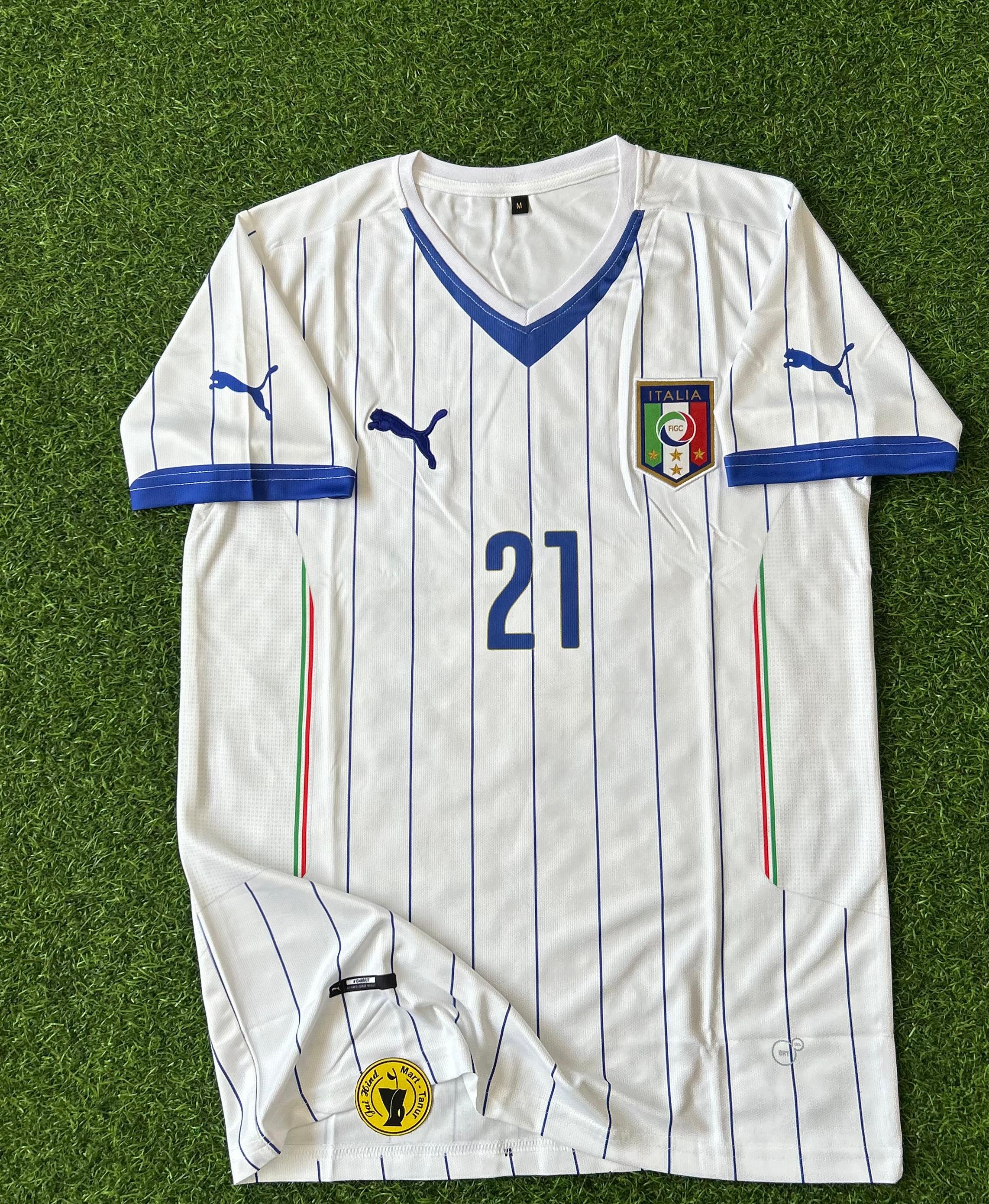 ITALY 2014 AWAY KIT, HALFSLEEVE POLO EMBROIDERY