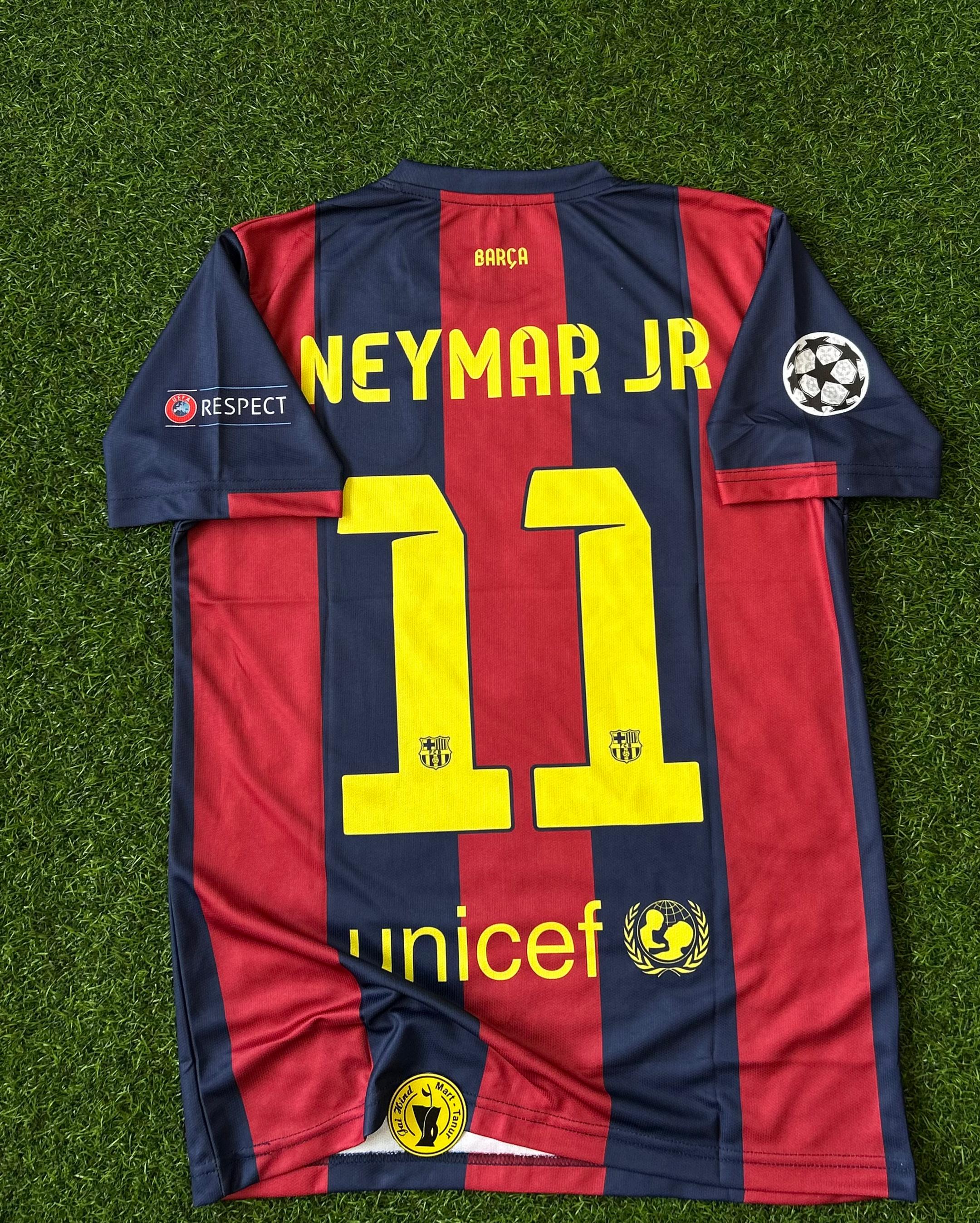 BARCELONA 2014-15 SEASON HOME KIT, HALFSLEEVE EMBROIDERY