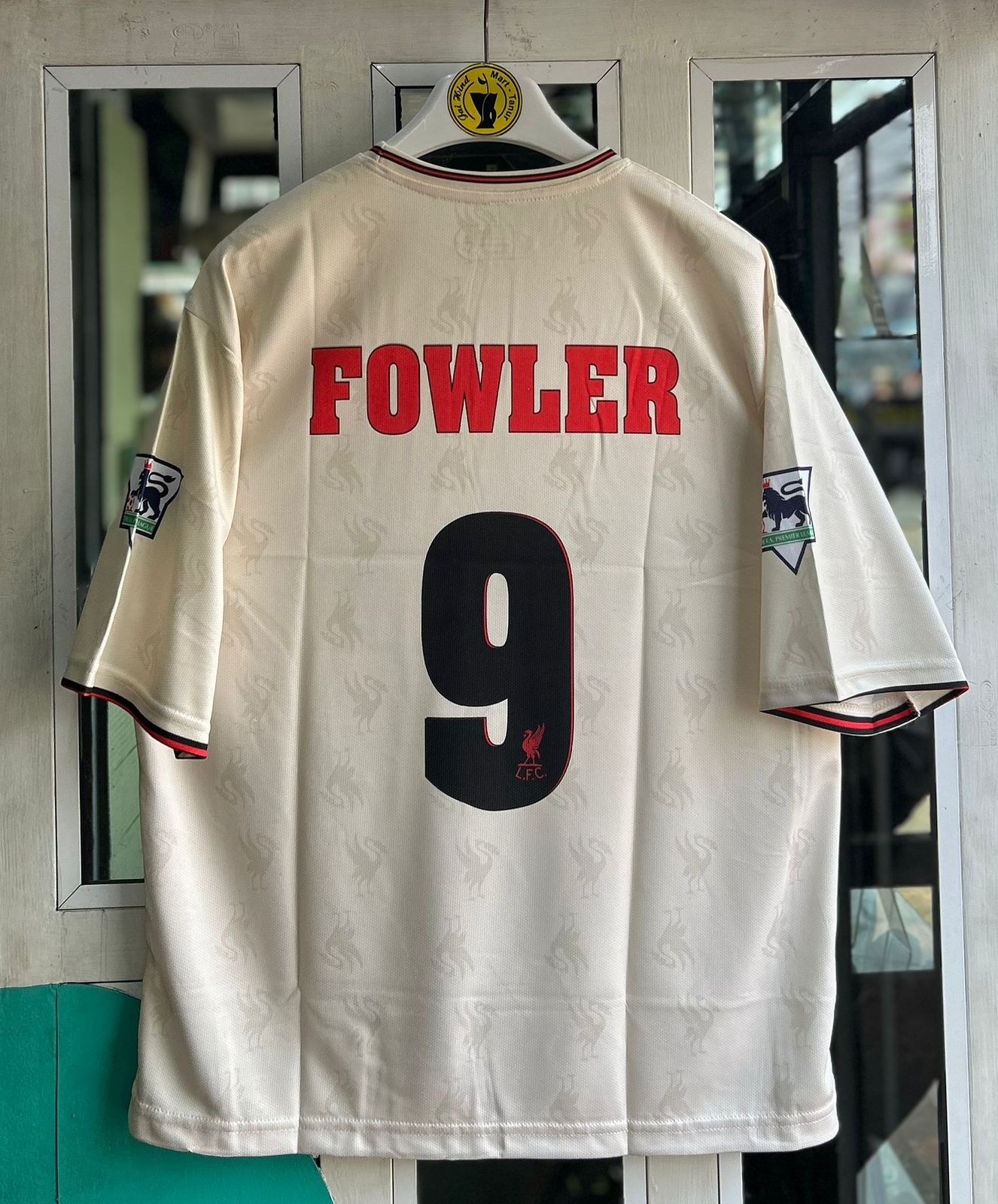 LIVERPOOL 1996-97 AWAY KIT, FIVESLEEVE EMBROIDERY