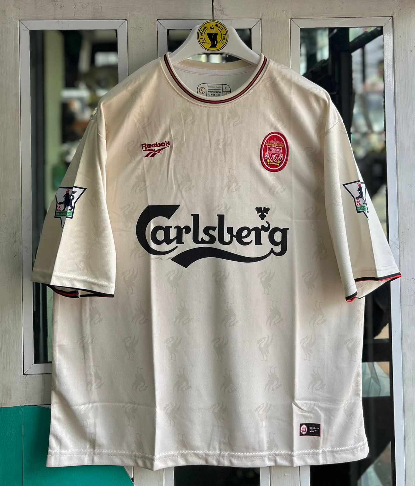 LIVERPOOL 1996-97 AWAY KIT, FIVESLEEVE EMBROIDERY