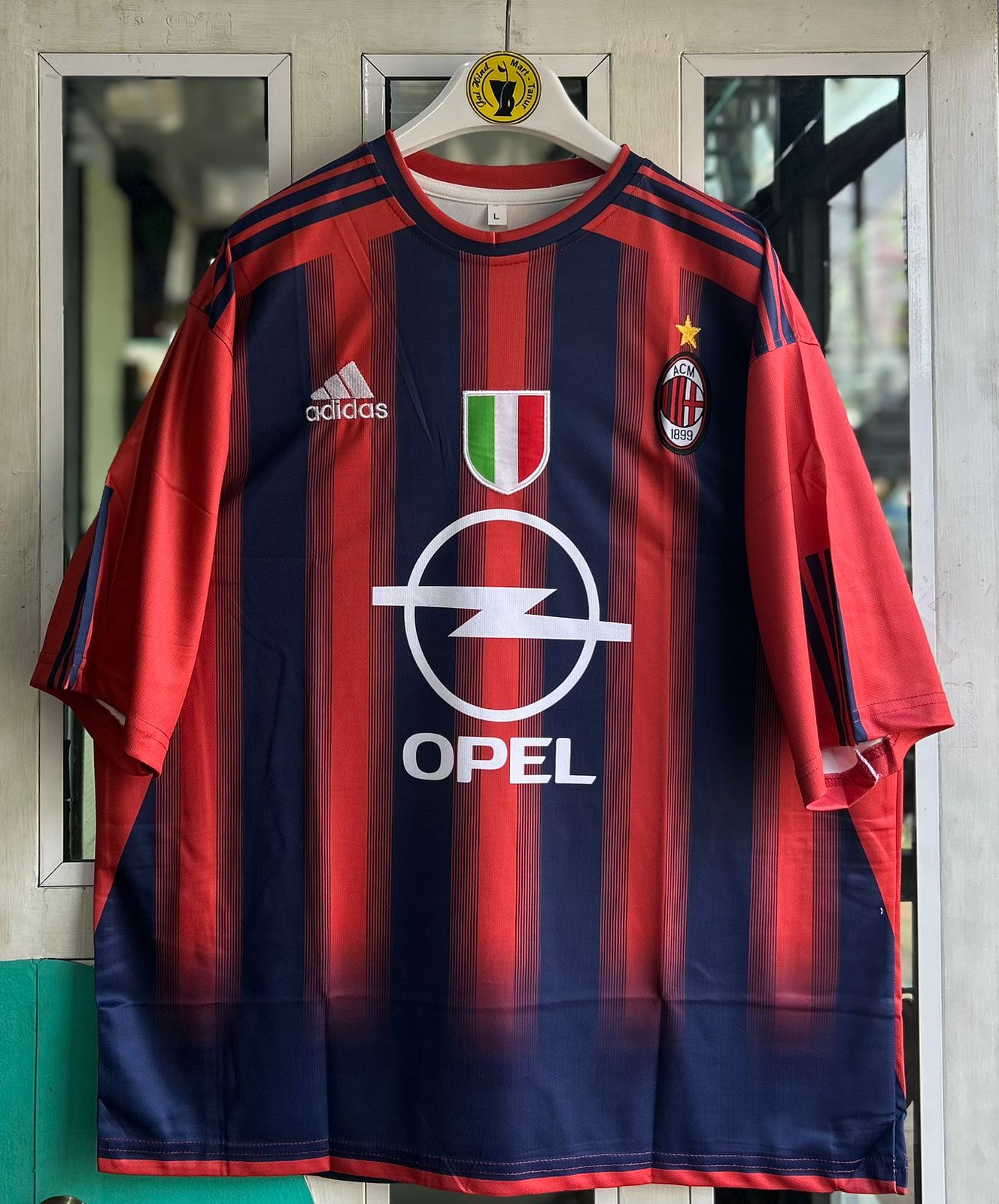 AC MILAN 2004-05 SEASON HOME KIT, FIVESLEEVE EMBROIDERY – JAIHIND