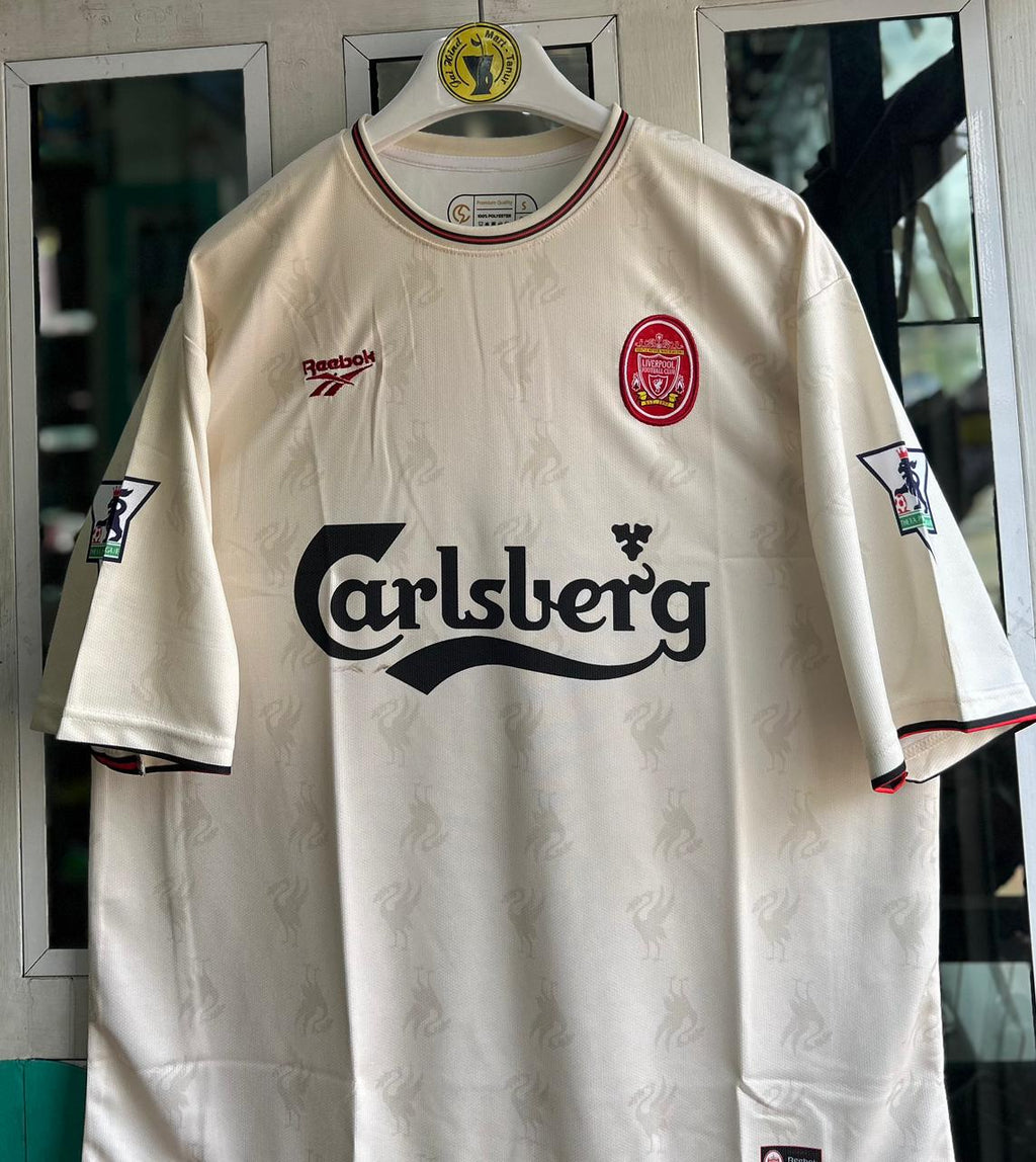 LIVERPOOL 1996-97 AWAY KIT, FIVESLEEVE EMBROIDERY