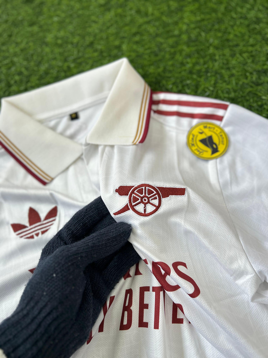 ARSENAL 2025-26 SEASON THIRD KIT, KALFSLEEVE POLO EMBROIDERY