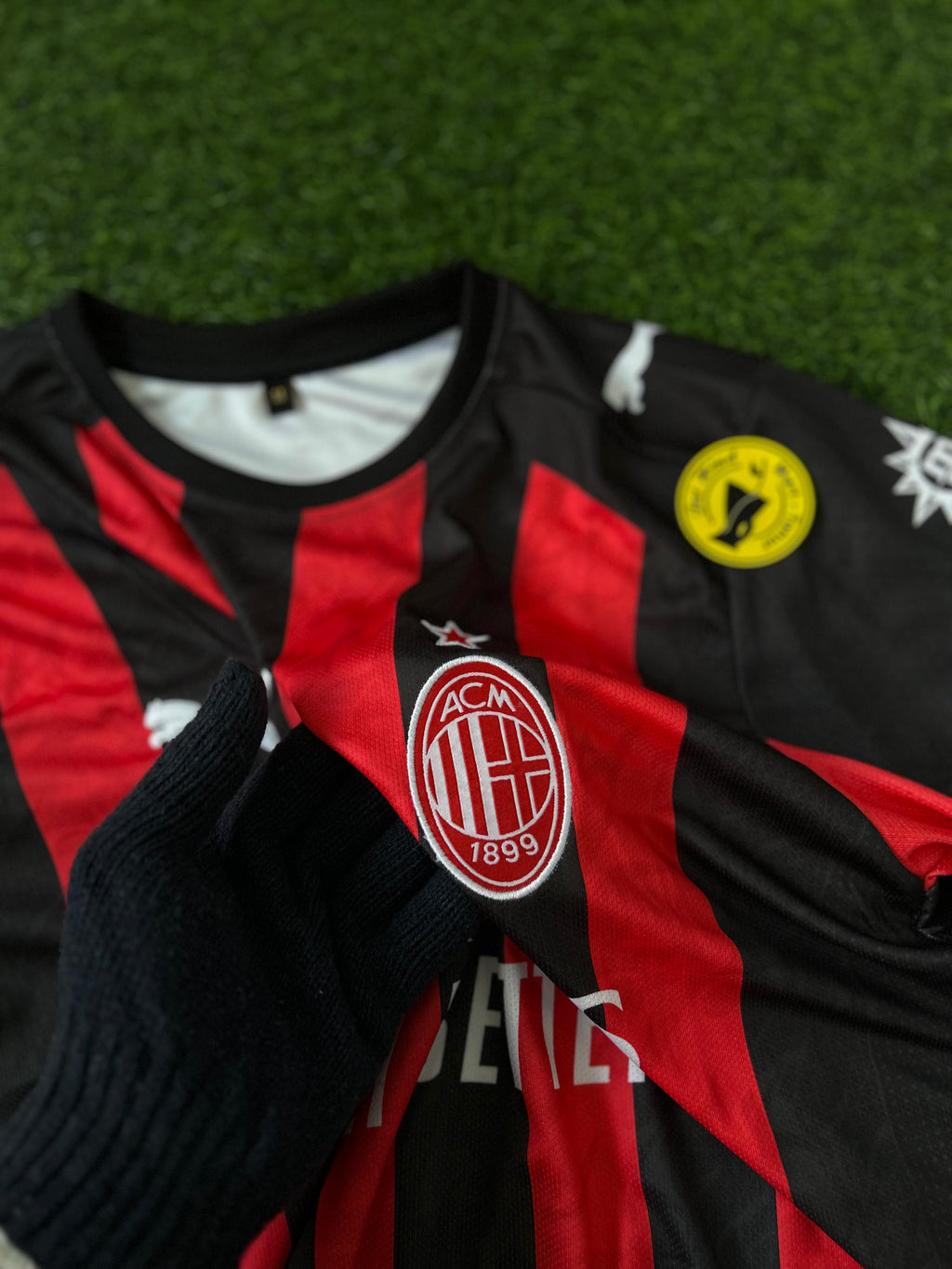 AC MILAN 2025-26 SEASON HOME KIT, HALFSLEEVE EMBROIDERY