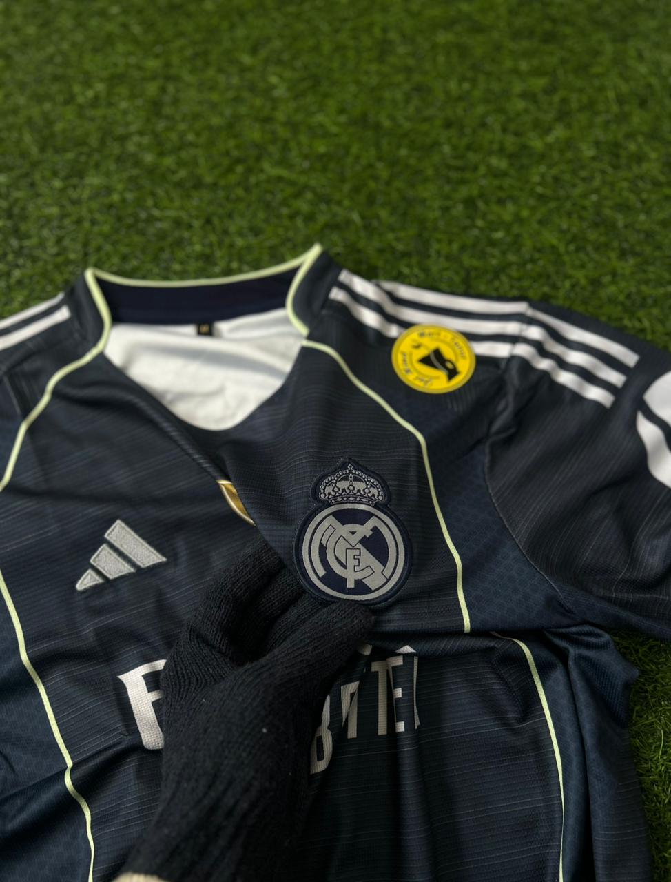REAL MADRID 2025-26 SEASON AWAY KIT, HALFSLEEVE EMBROIDERY