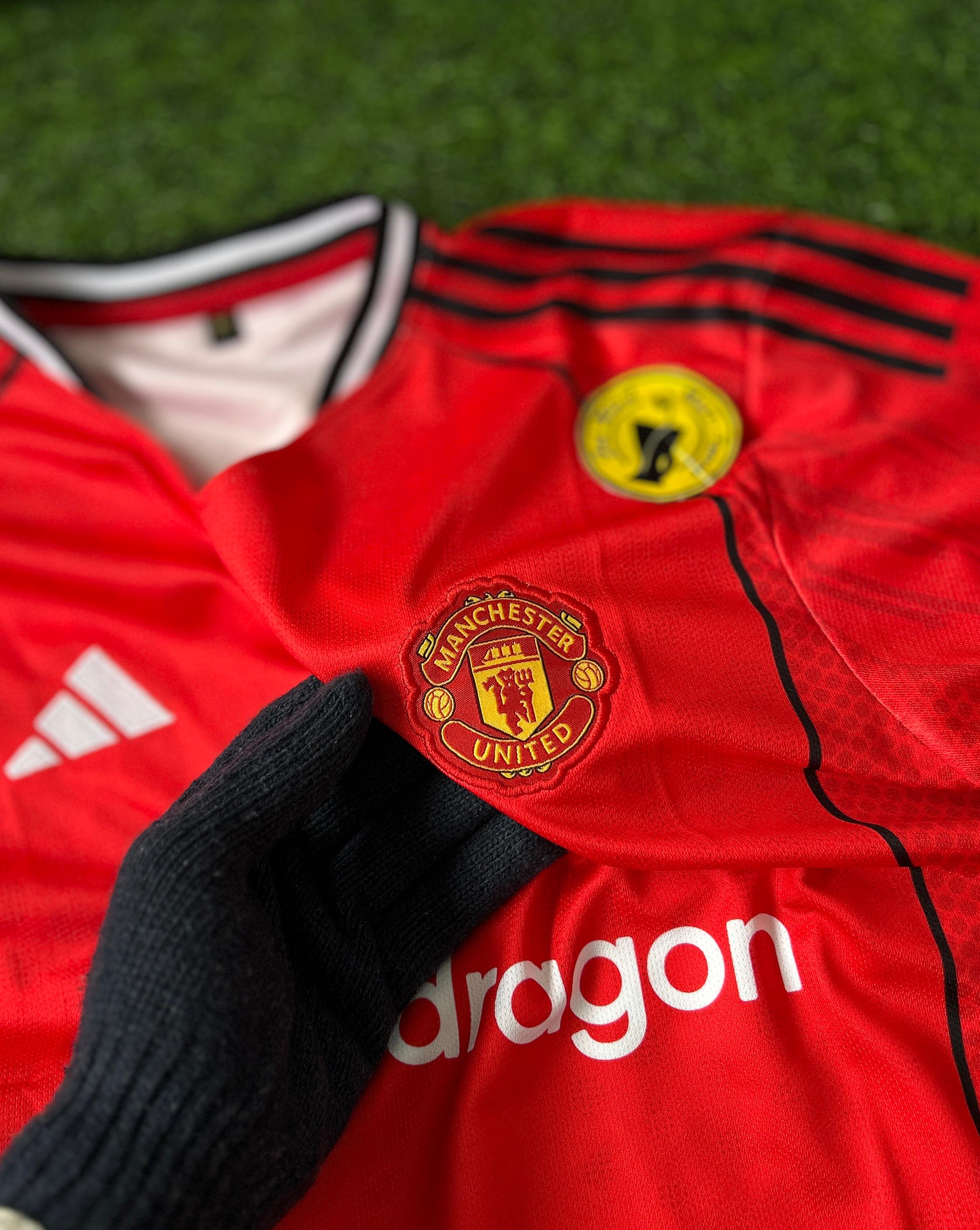 MAN UNITED 2025-26 SEASON HOME KIT, HALFSLEEVE EMBROIDERY