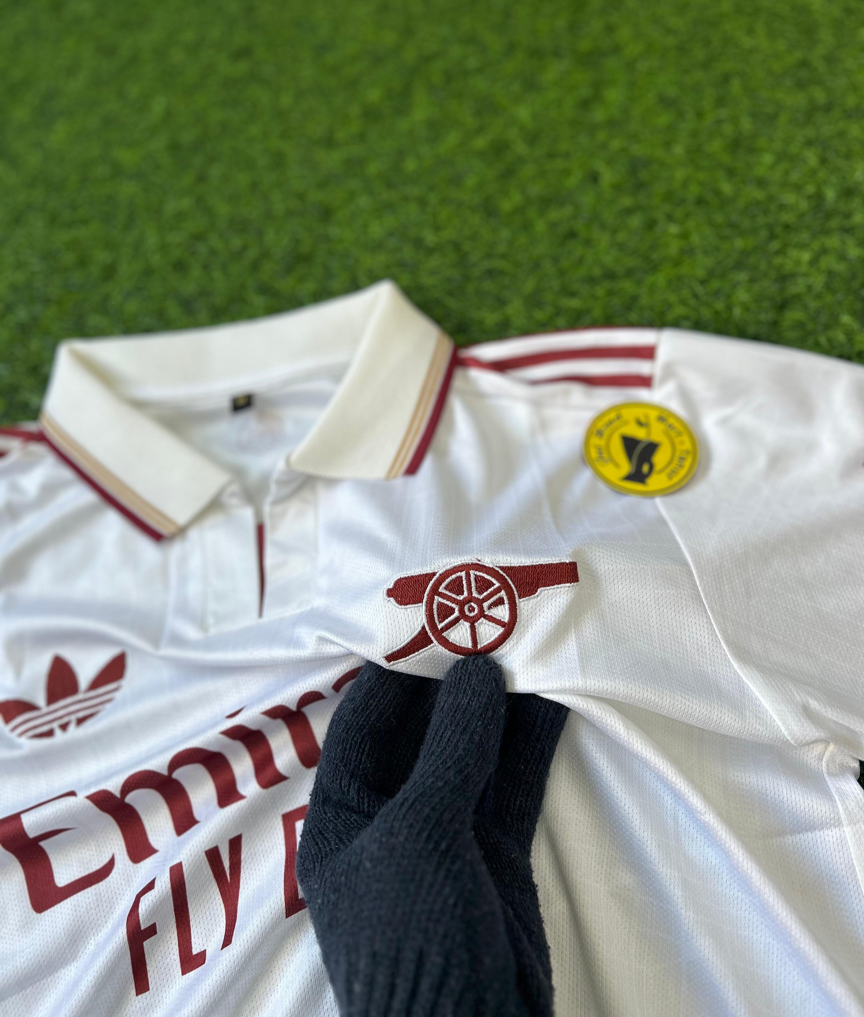 ARSENAL 2025-26 SEASON THIRD KIT, HALFSLEEVE POLO EMBROIDERY