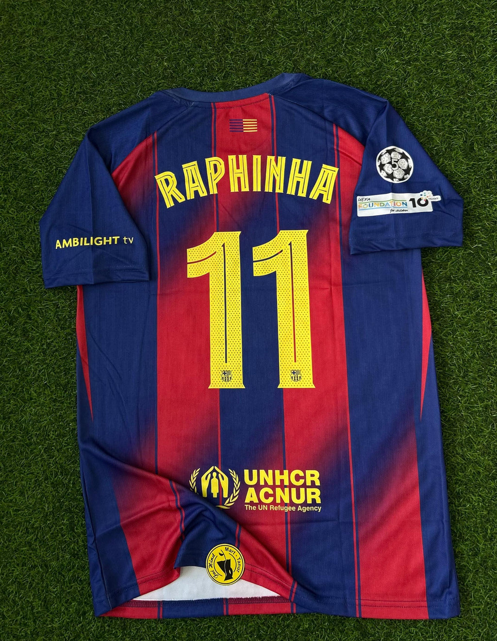 BARCELONA 2025-26 SEASON HOME KIT, HALFSLEEVE EMBROIDERY