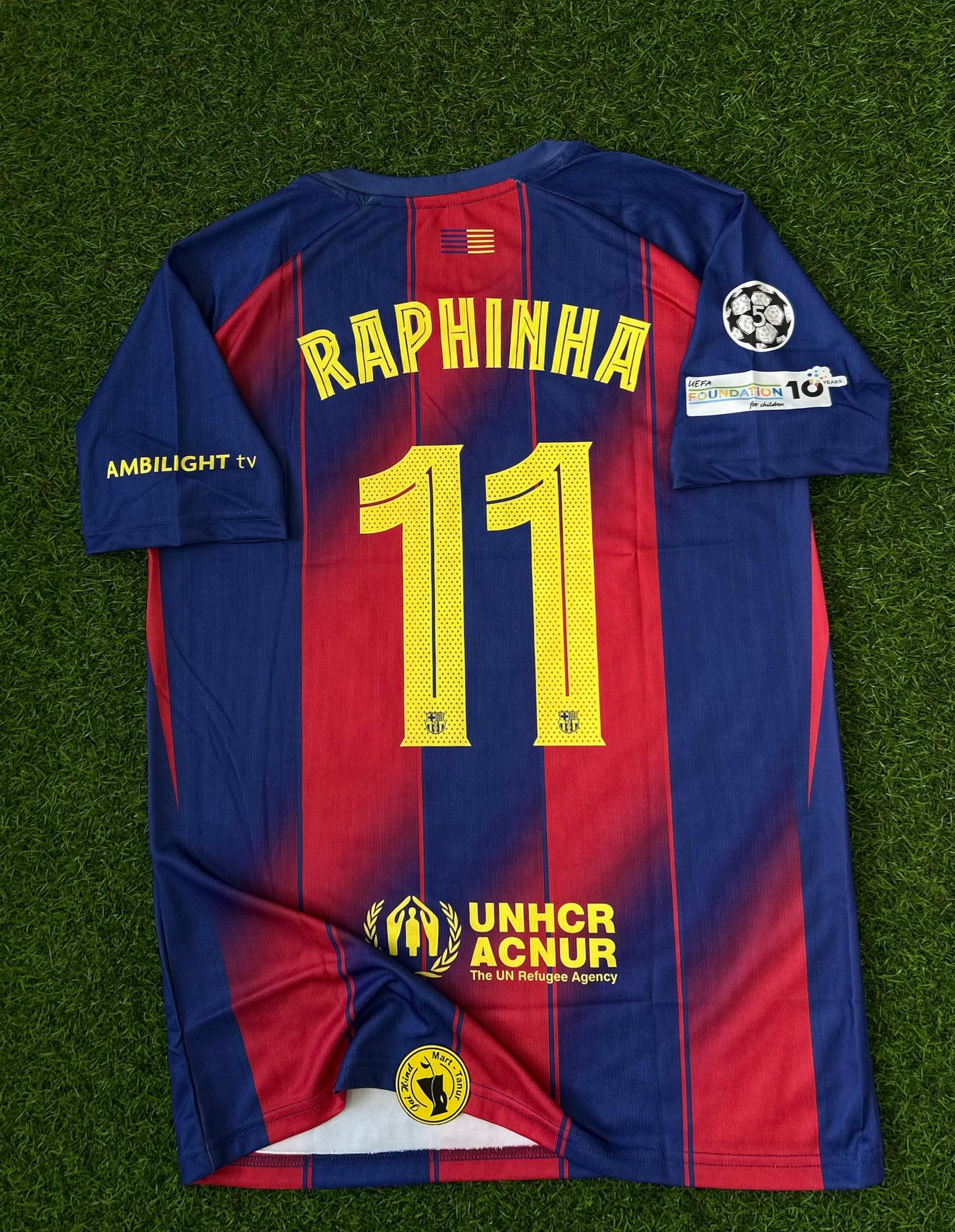 BARCELONA 2025-26 SEASON HOME KIT, HALFSLEEVE EMBROIDERY