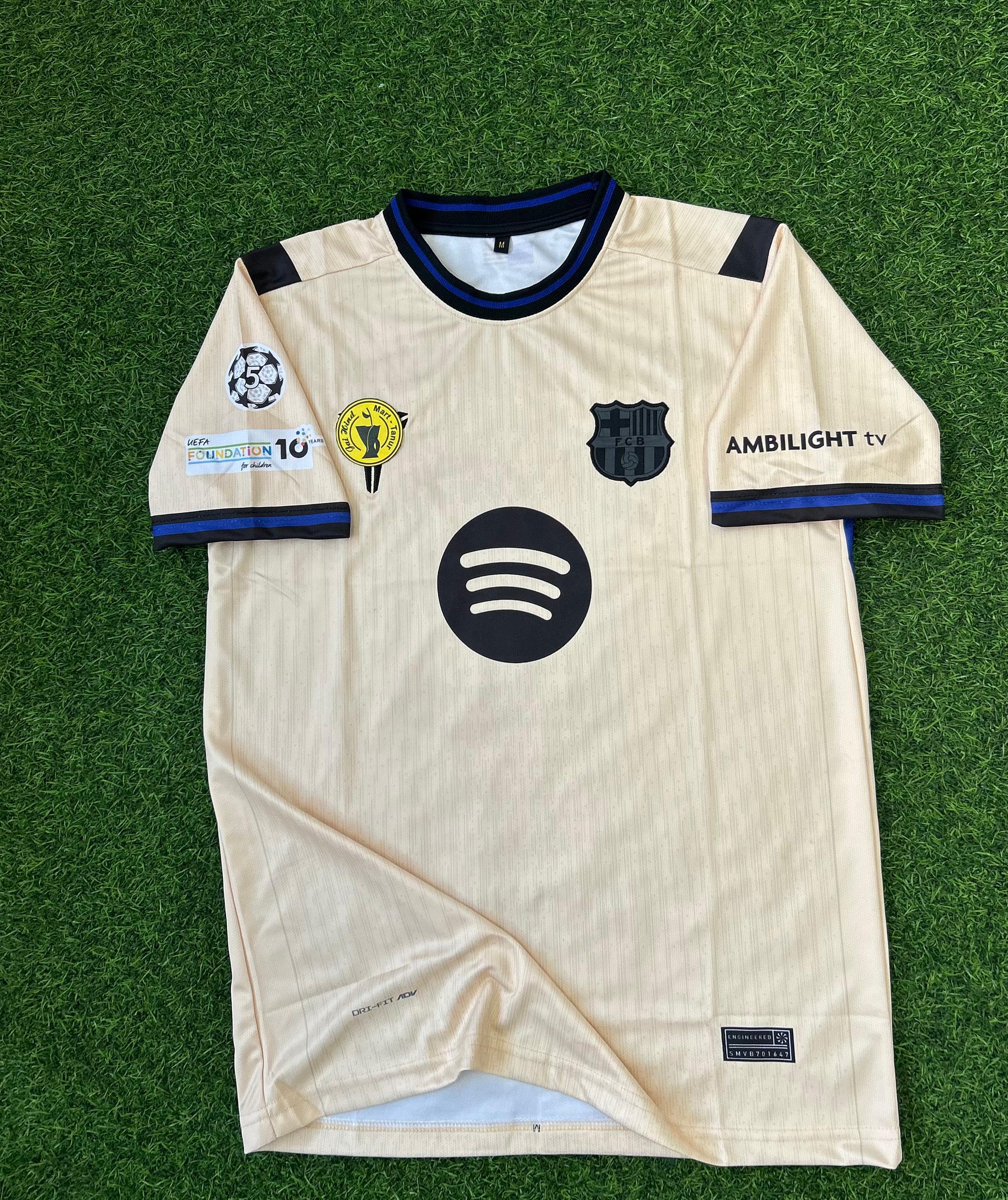 BARCELONA 2025-26 SEASON AWAY KIT, HALFSLEEVE EMBROIDERY