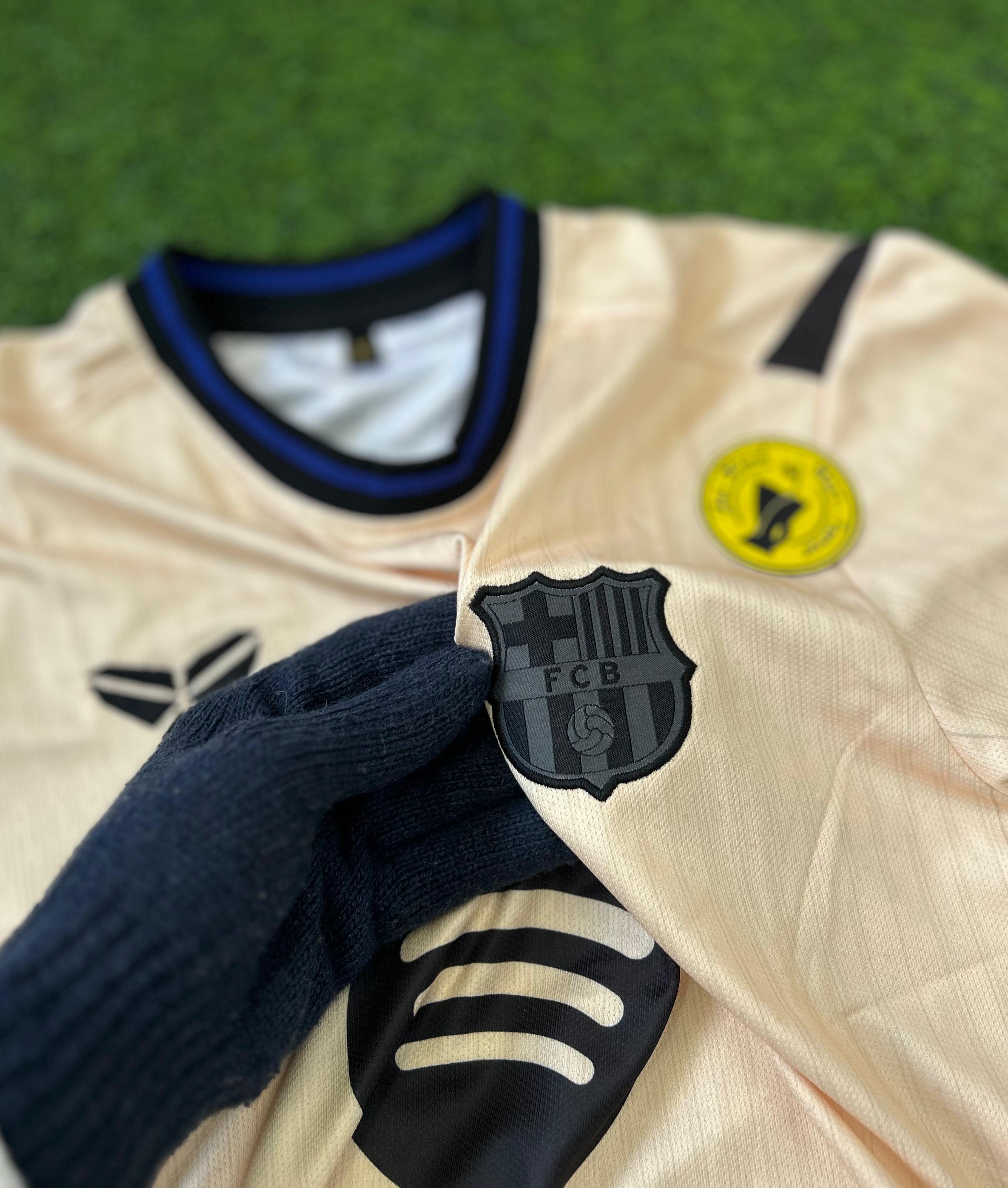 BARCELONA 2025-26 SEASON AWAY KIT, HALFSLEEVE EMBROIDERY