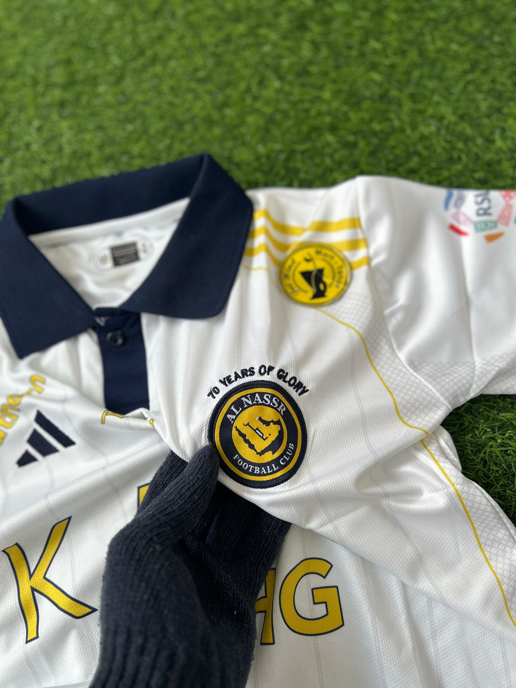 AL-NASSR 2025-26 SEASON THIRD KIT, HALFSLEEVE POLO EMBROIDERY