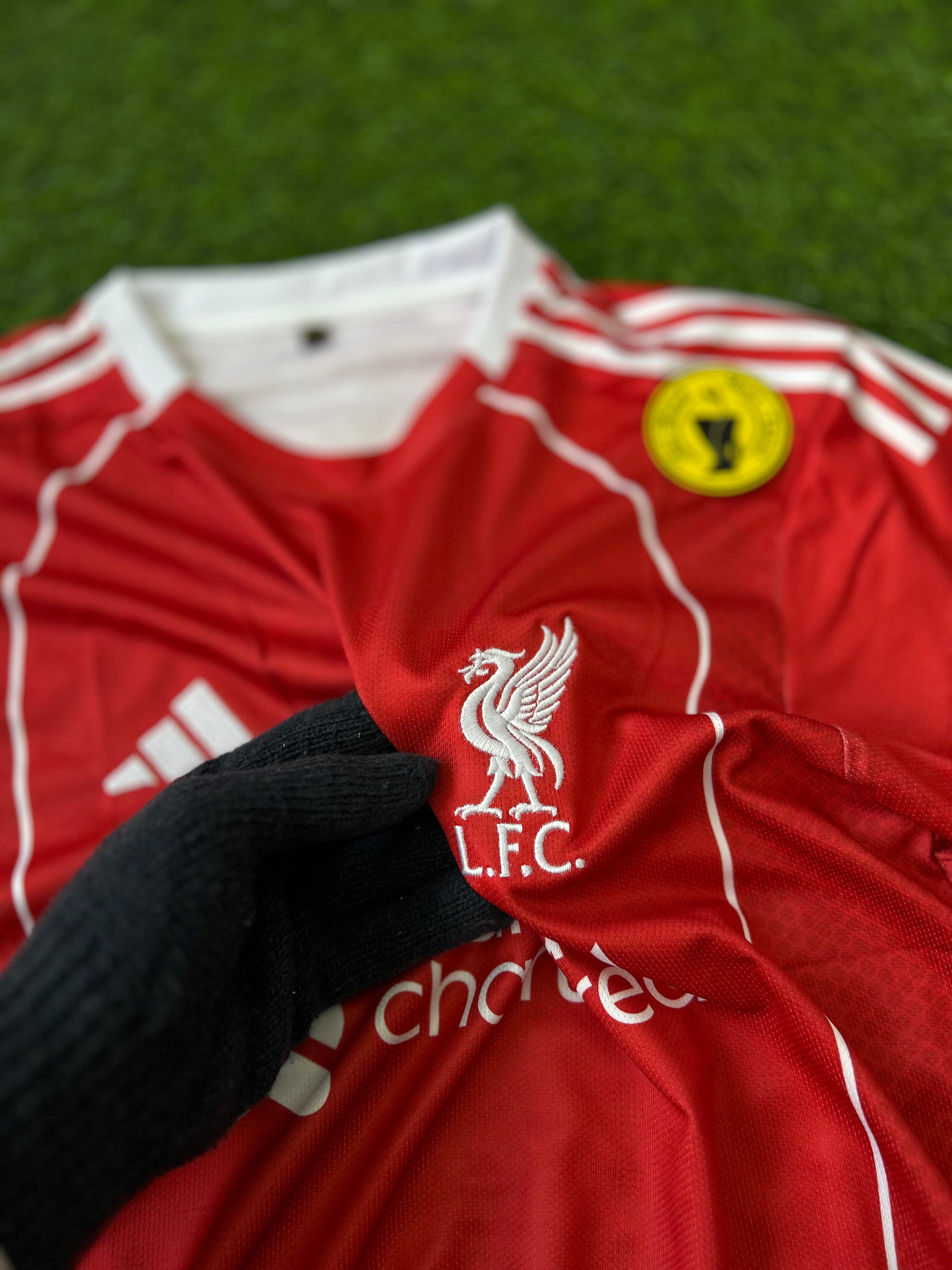 LIVERPOOL 2025-26 SEASON HOME KIT, HALFSLEEVE EMBROIDERY