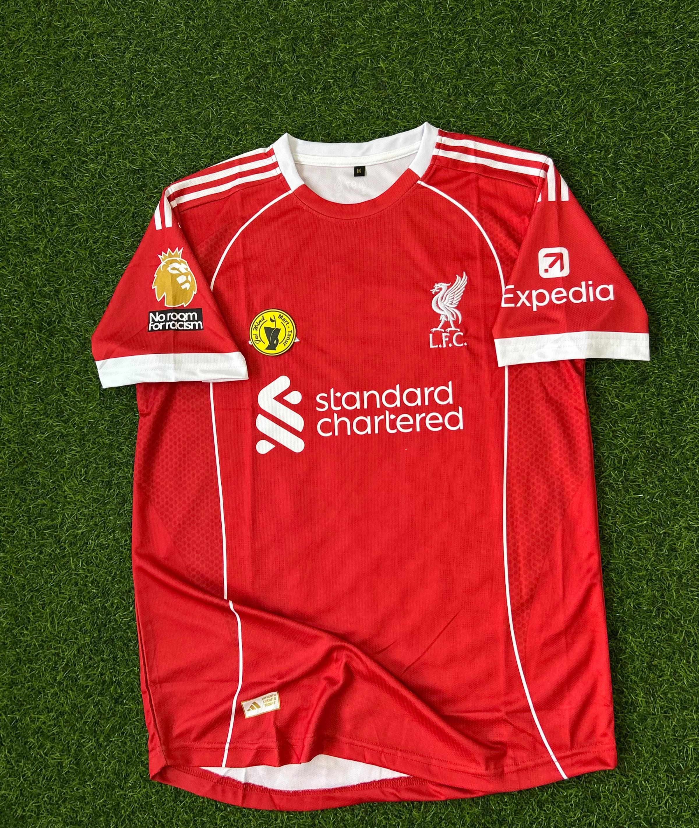 LIVERPOOL 2025-26 SEASON HOME KIT, HALFSLEEVE EMBROIDERY – JAIHIND