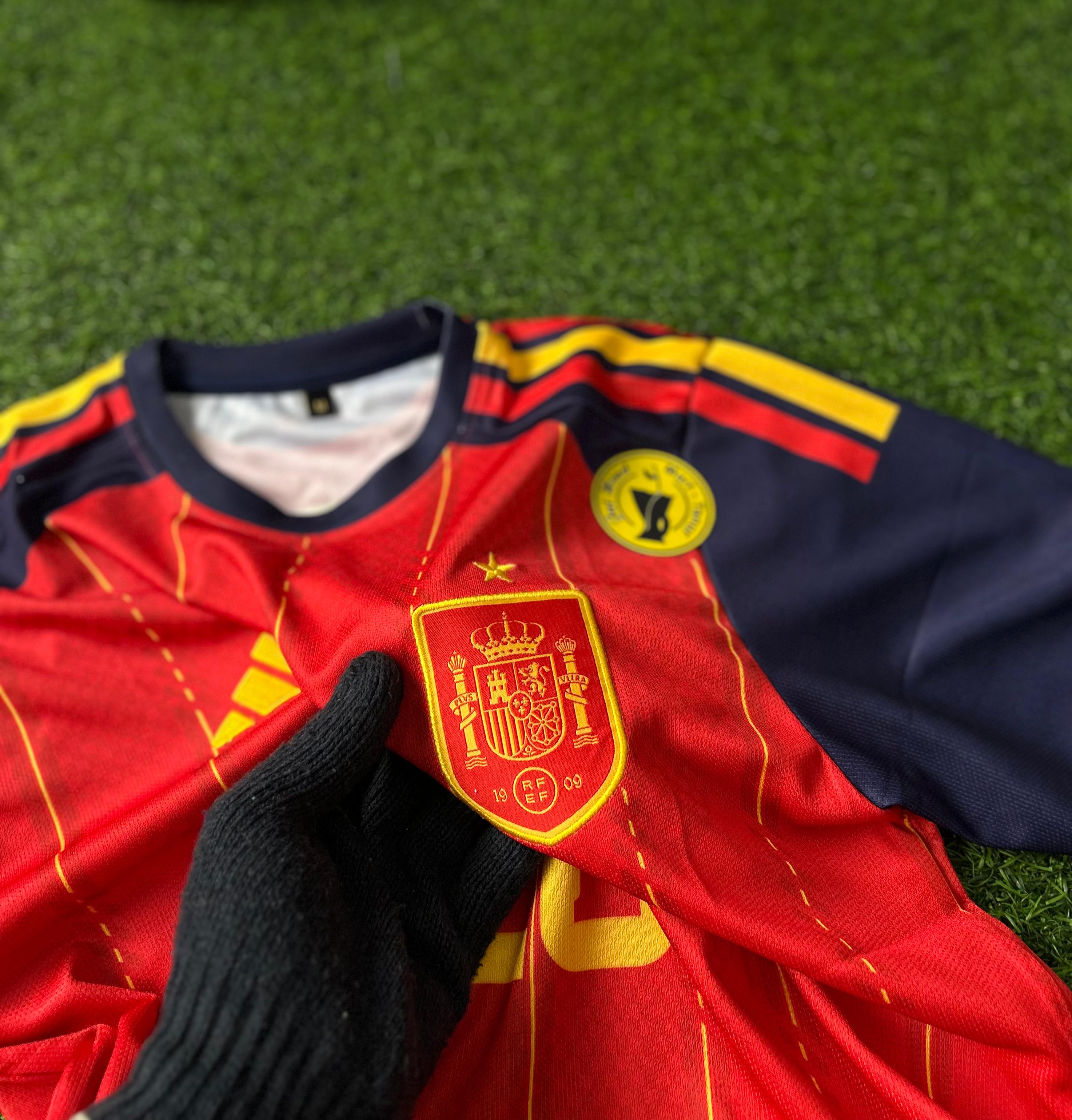 SPAIN 2026 WORLD CUP HOME, HALFSLEEVE EMBROIDERY(SIGNATUR)