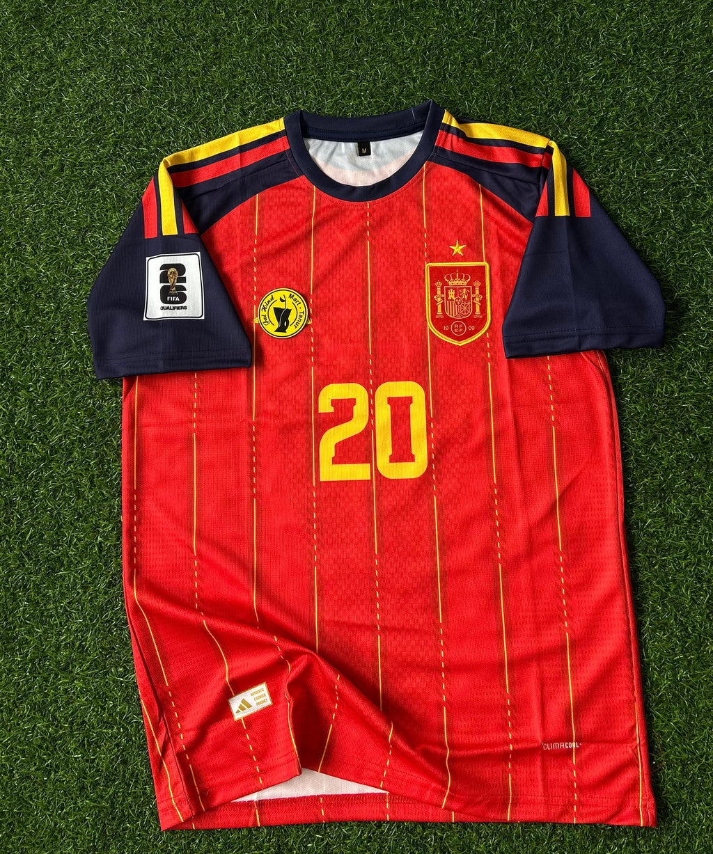 SPAIN 2026 WORLD CUP HOME, HALFSLEEVE EMBROIDERY(SIGNATUR)