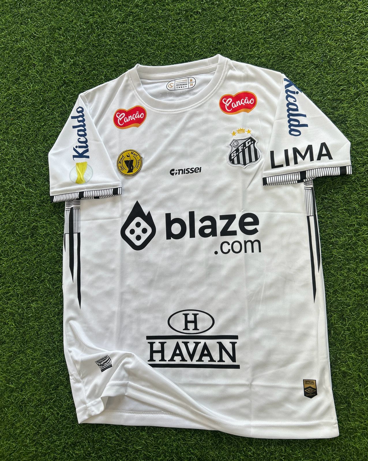 SANTOS FC 2025-26 SEASON HOME KIT, HALFSLEEVE EMBROIDERY