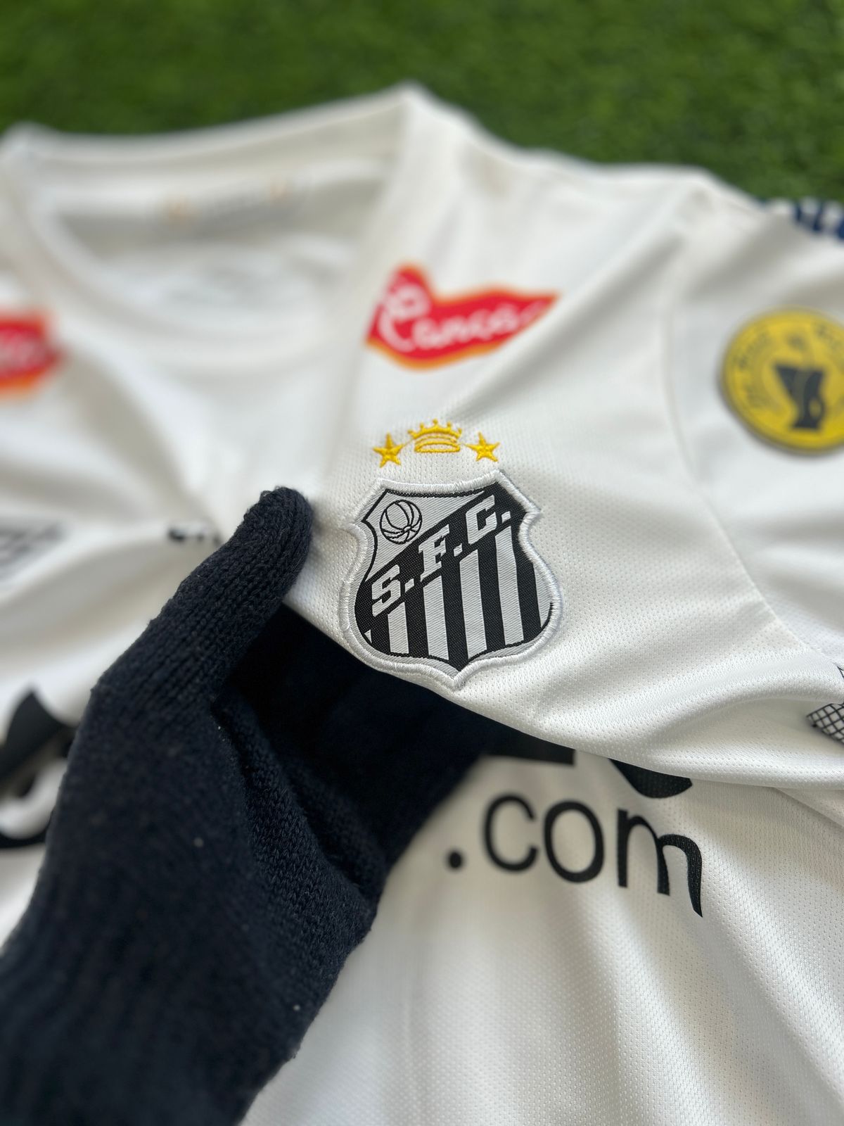 SANTOS FC 2025-26 SEASON HOME KIT, HALFSLEEVE EMBROIDERY