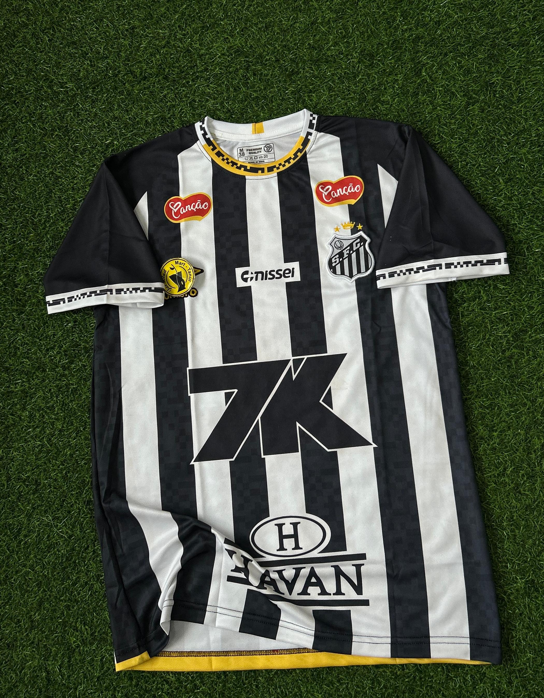 SANTOS FC 2025-26 SEASON AWAY KIT. HALFSLEEVE EMBROIDERY – JAIHIND
