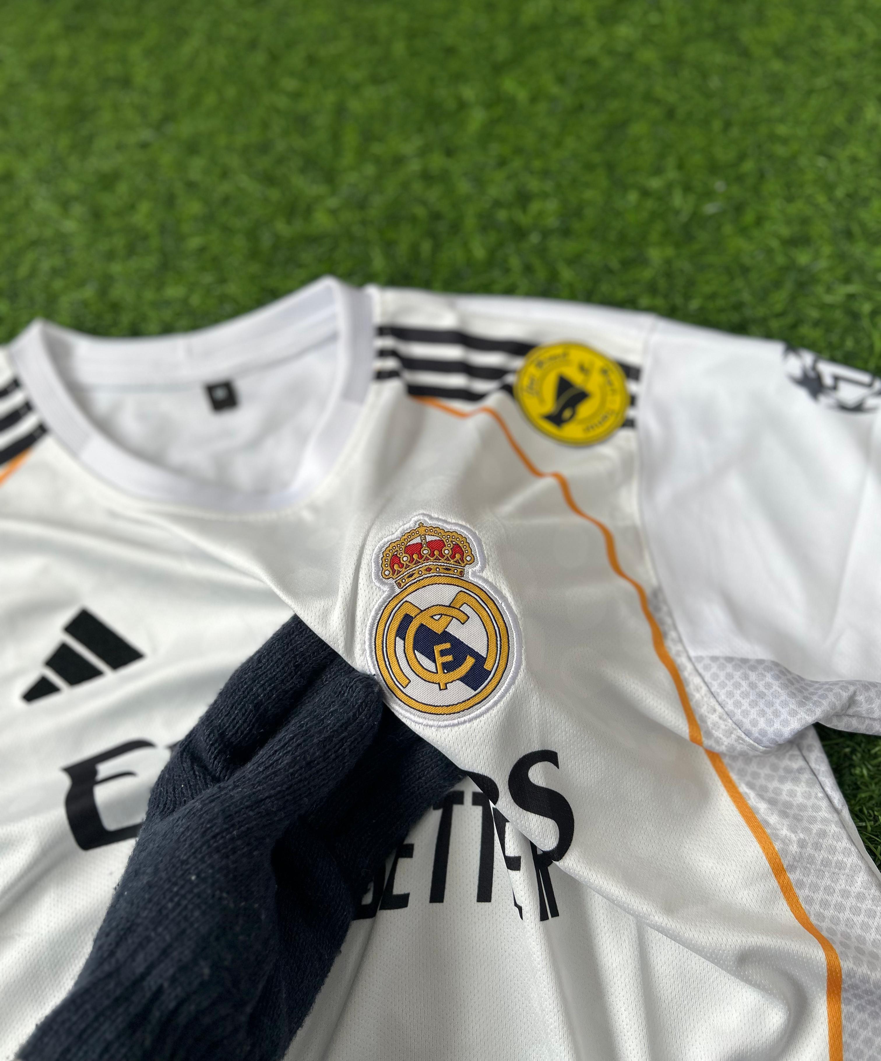 REAL MADRID 2025-26 SEASON HOME KIT, HALFSLEEVE EMBROIDERY