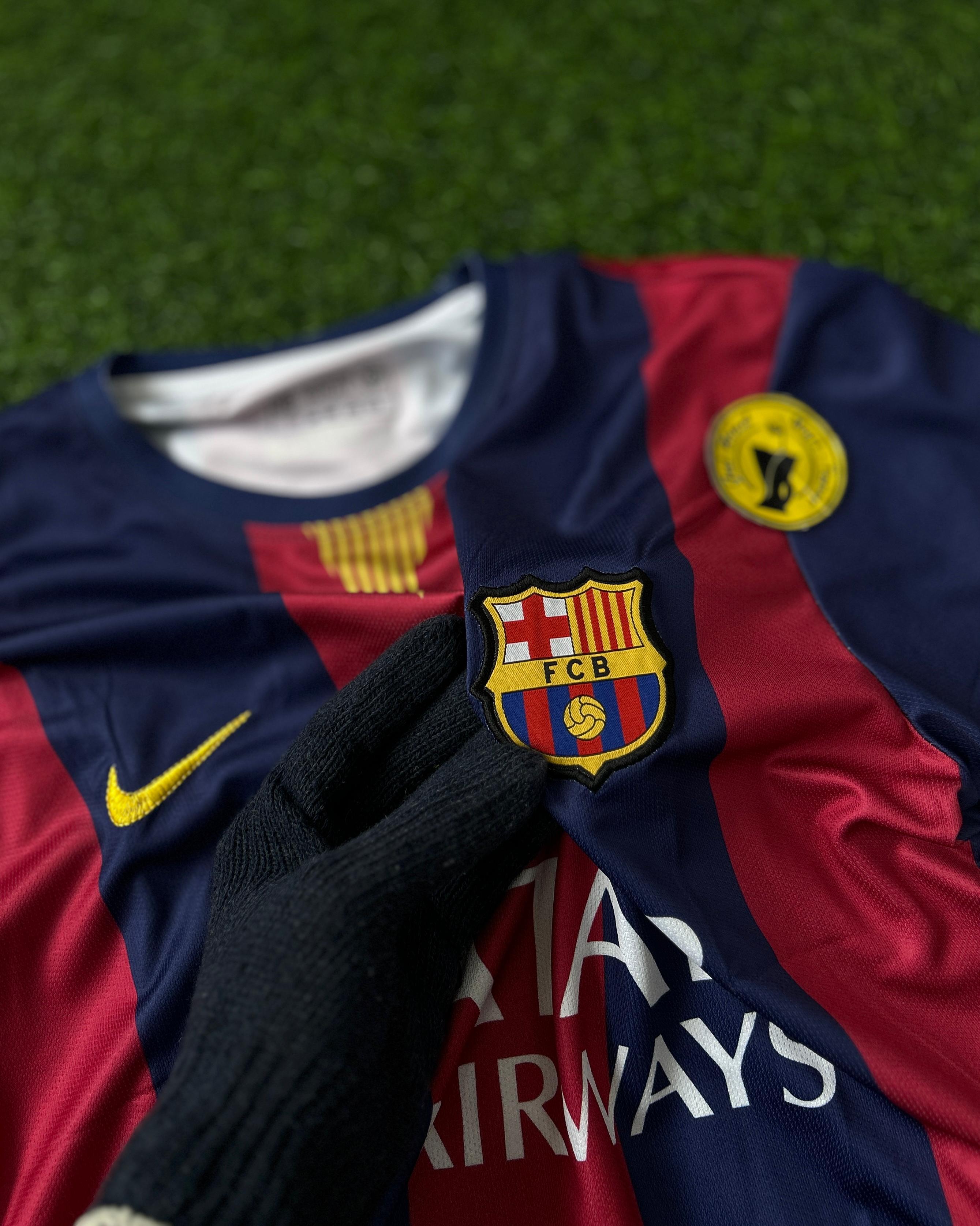 BARCELONA 2014-15 HOME KIT, HALFSLEEVE EMBROIDERY