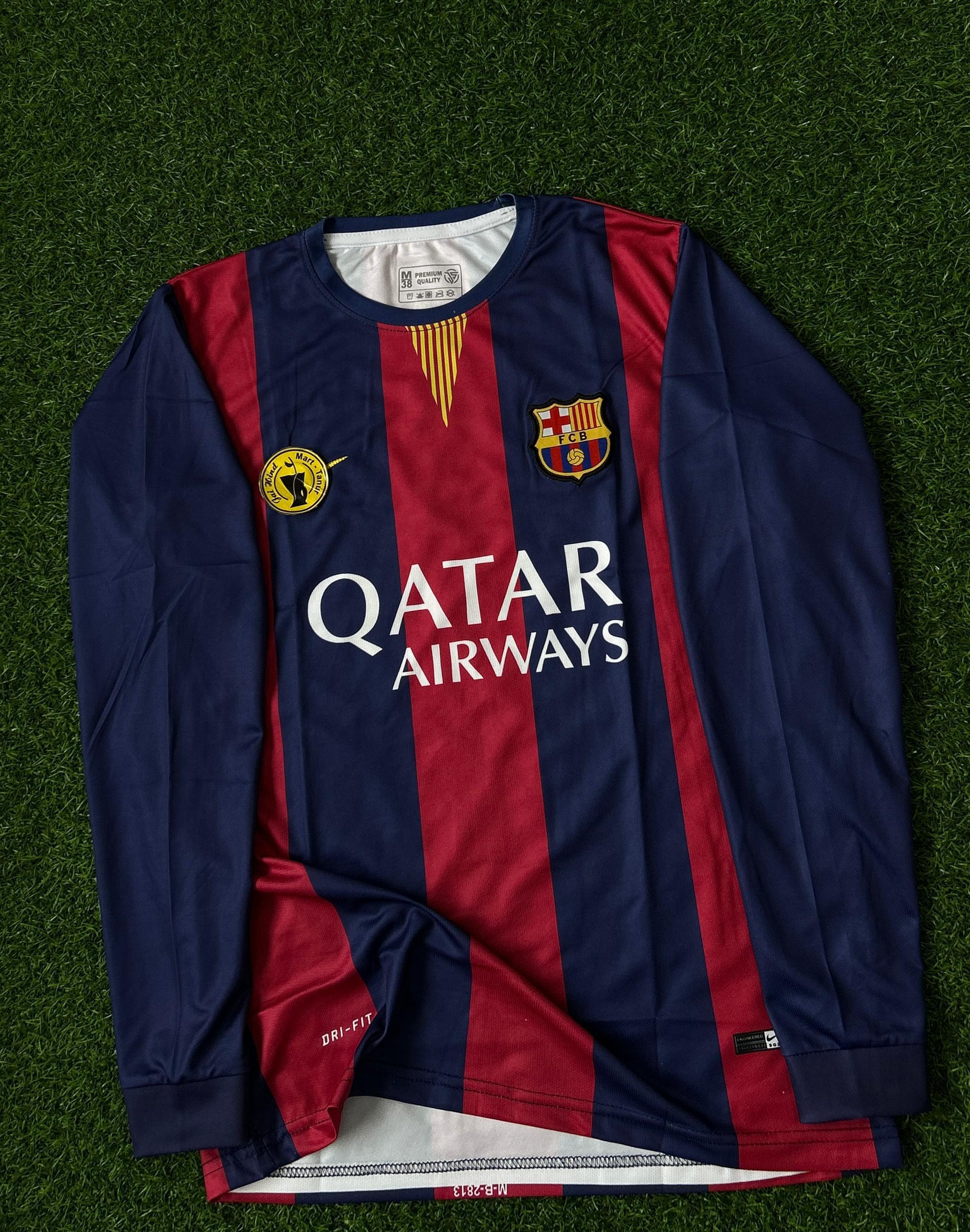 BARCELONA 2014-15 HOME KIT, HALFSLEEVE EMBROIDERY