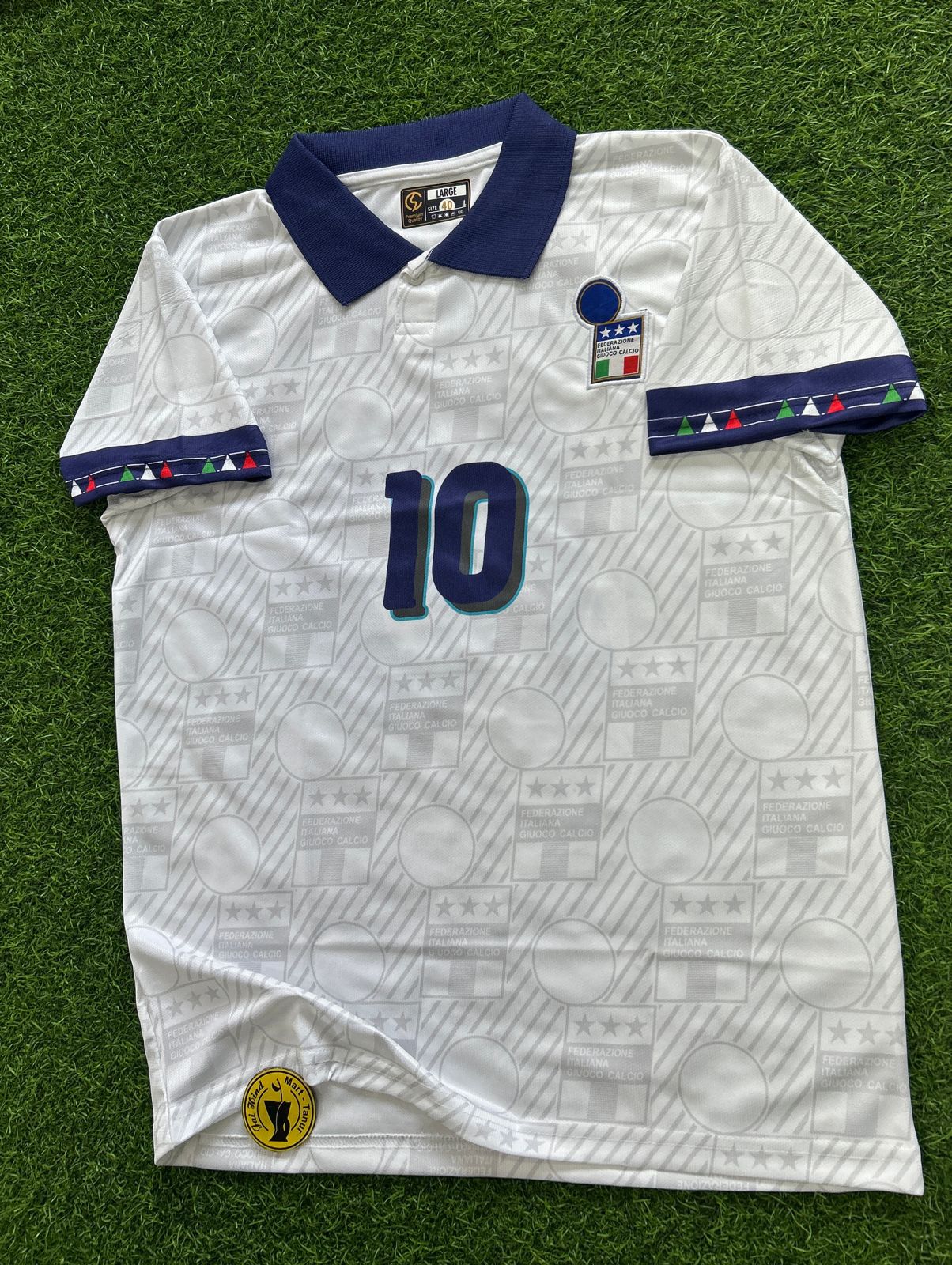 ITALY 1994 AWAY KIT, HALFSLEEVE POLO EMBROIDERY