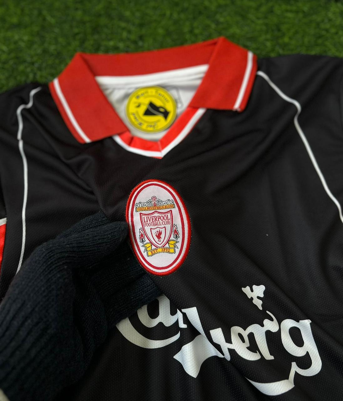LIVERPOOL 1996-97 AWAY KIT, HALFSLEEVE POLO EMBROIDERY