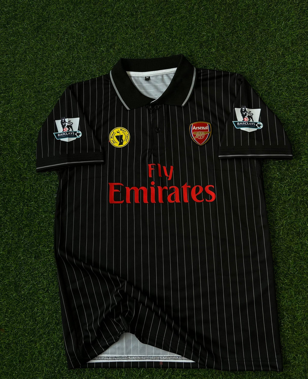 ARSENAL 2009-10 AWAY KIT, HALFSLEEVE POLO EMBROIDERY