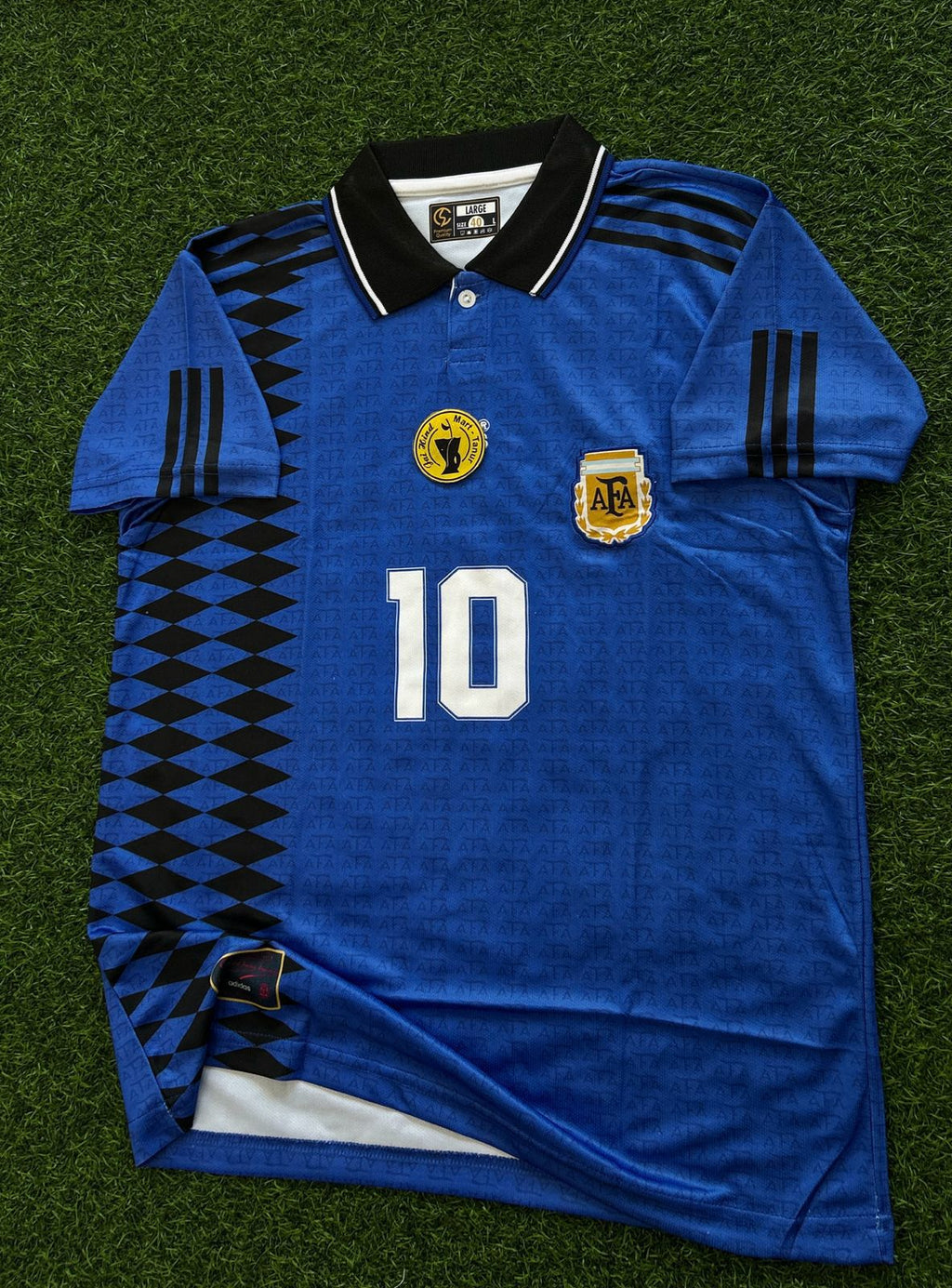 ARGENTINA 1994 AWAY KIT, HALFSLEEVE POLO EMBROIDERY