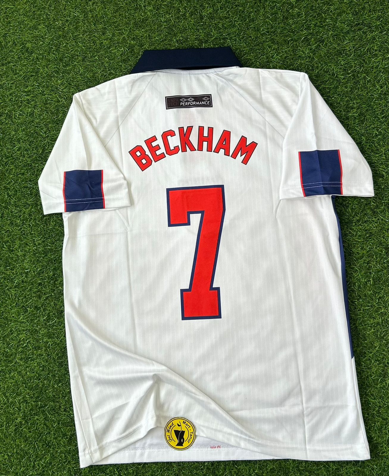 ENGLAND 1998 HOME KIT, HALFSLEEVE POLO EMBROIDERY