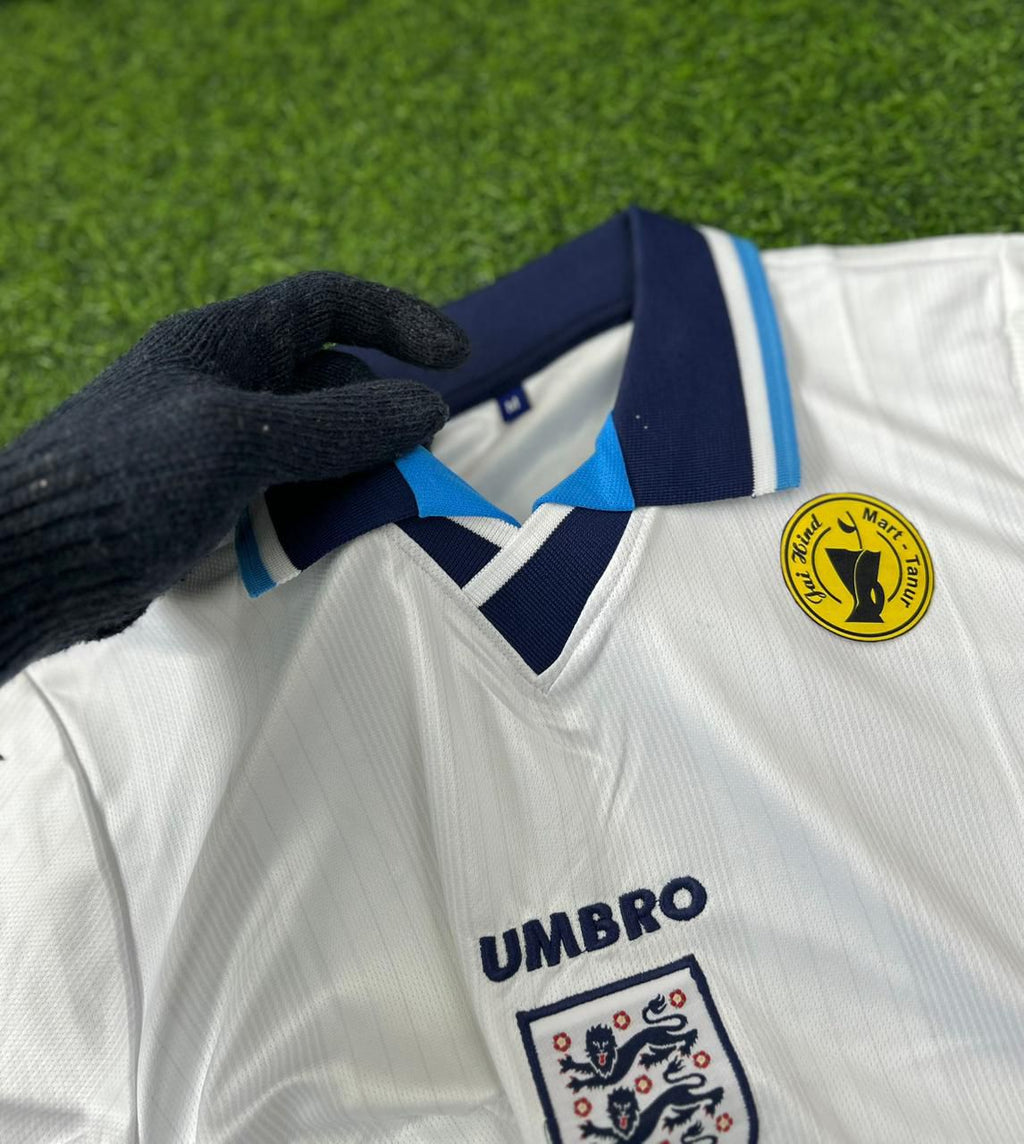 ENGLAND 1996 HOME KIT, HALFSLEEVE POLO EMBROIDERY