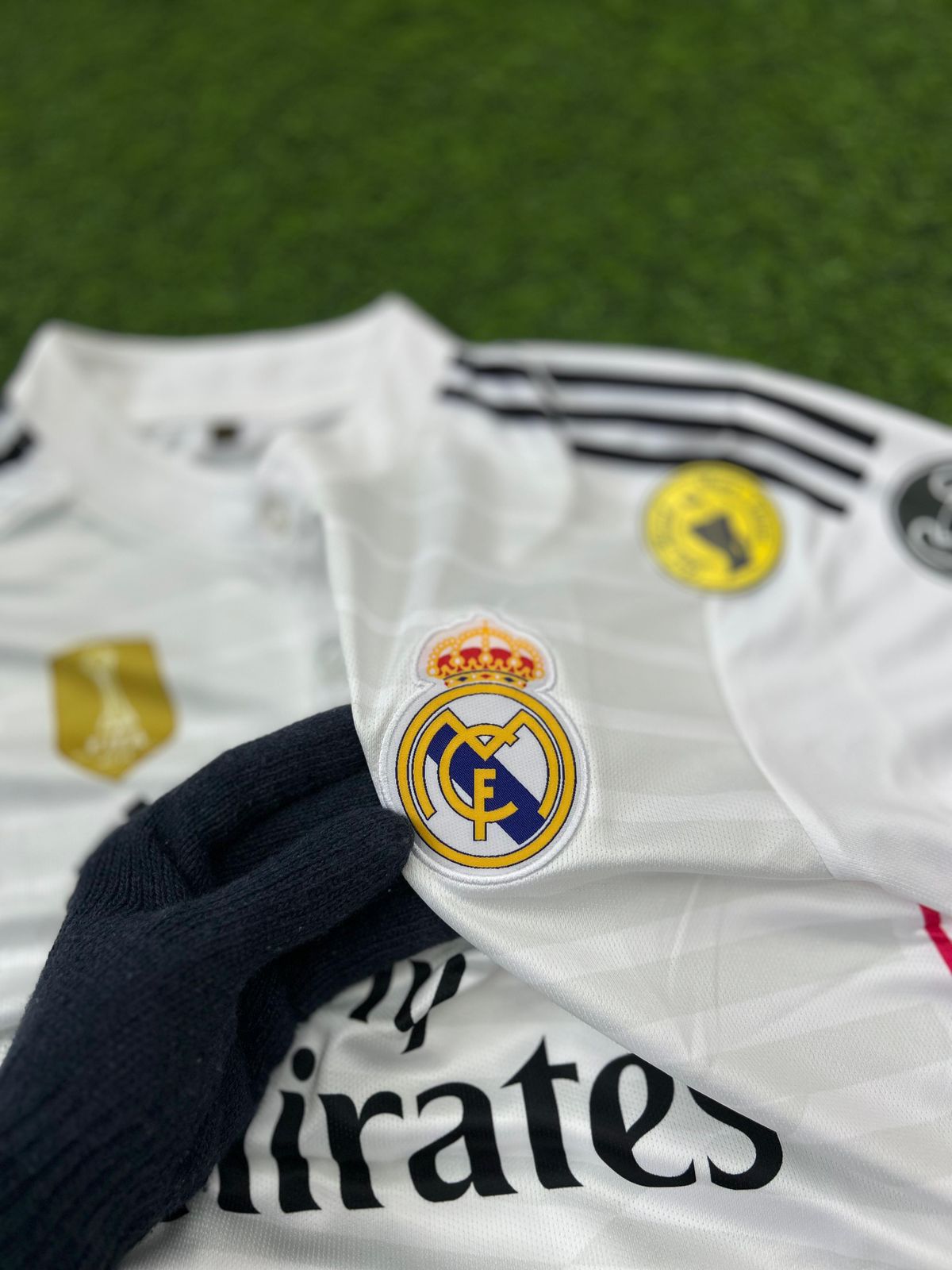 REAL MADRID 2014-15 HOME KIT, HALFSLEEVE POLO EMBROIDERY