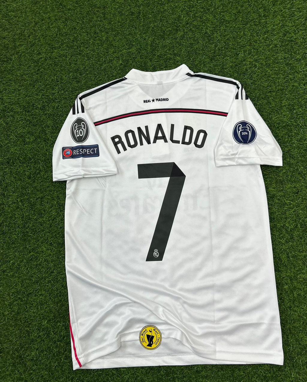 REAL MADRID 2014-15 HOME KIT, HALFSLEEVE POLO EMBROIDERY