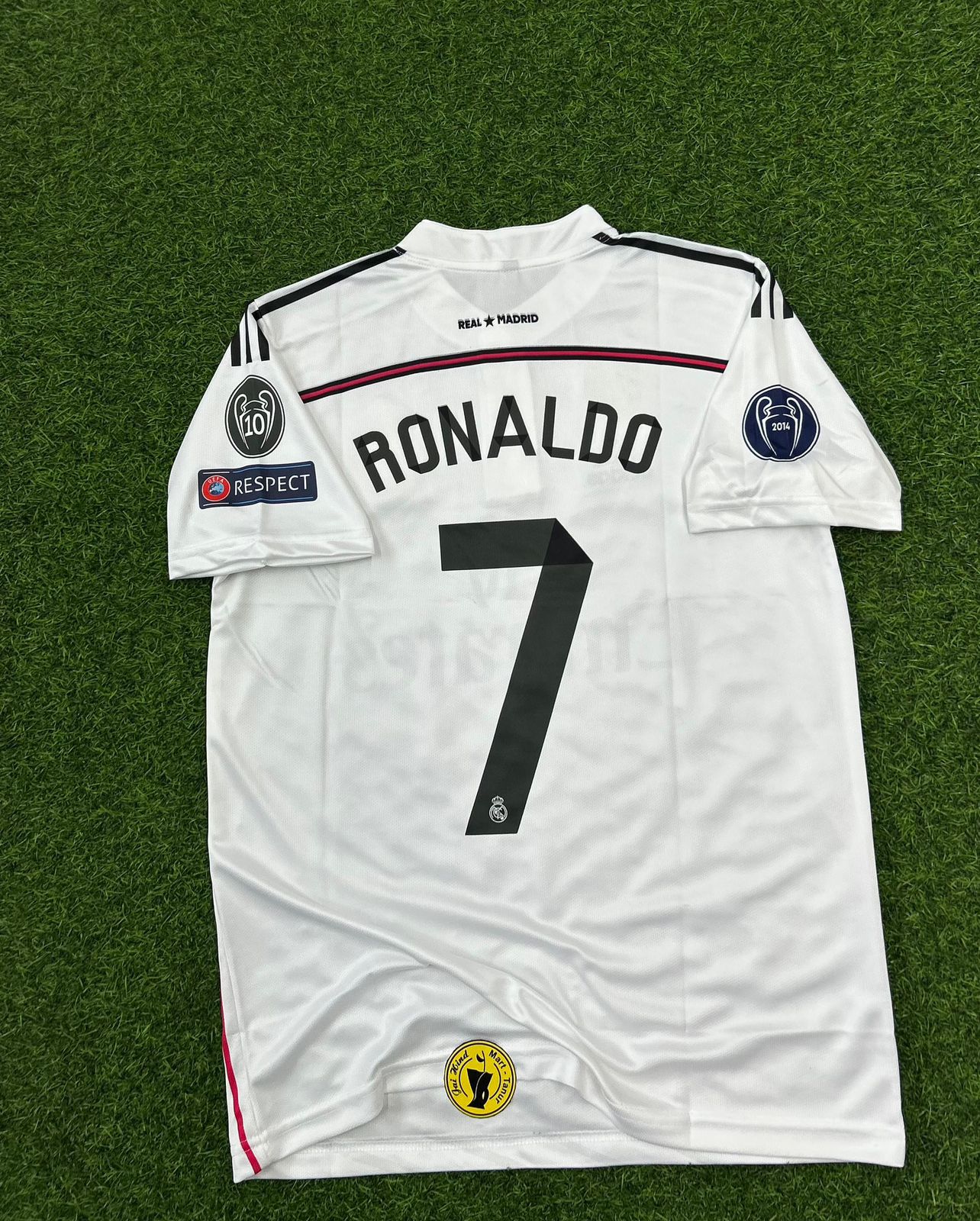 REAL MADRID 2014-15 HOME KIT, HALFSLEEVE POLO EMBROIDERY