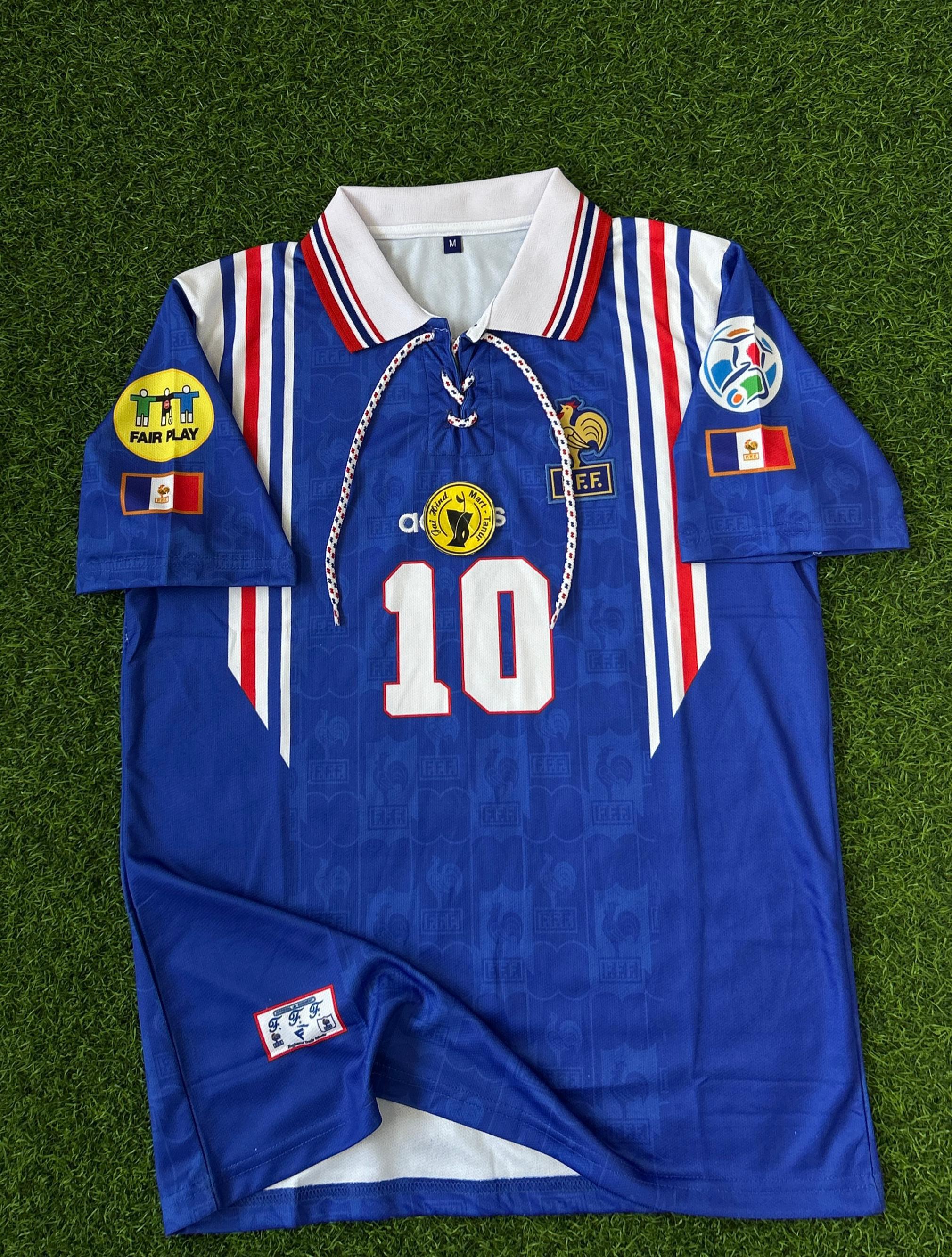 FRANCE 1996 HOME KIT, HALFSLEEVE POLO EMBROIDERY – JAIHIND SPORTS