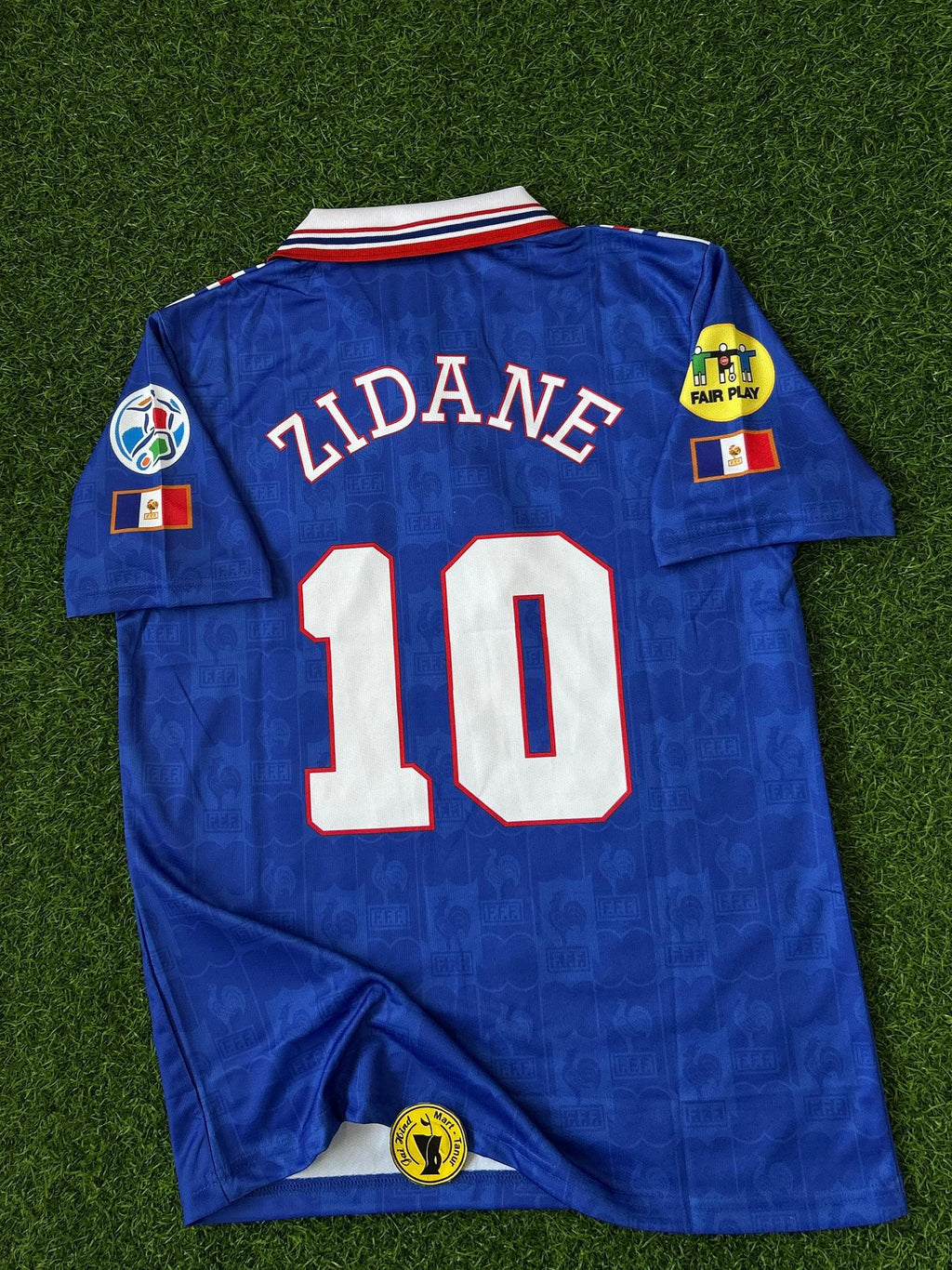 FRANCE 1996 HOME KIT, HALFSLEEVE POLO EMBROIDERY