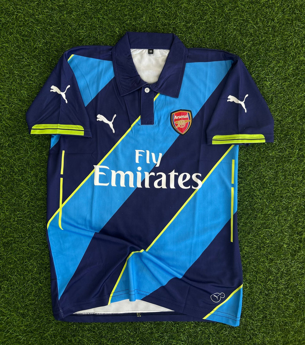 ARSENAL 2014-15 THIRD KIT, HALFSLEEVE POLO EMBROIDERY