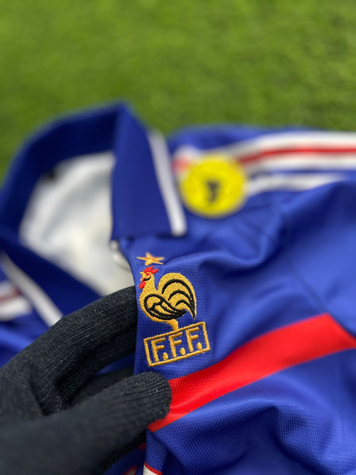 FRANCE 2000-01 HOME KIT, HALFSLEEVE POLO EMBROIDERY
