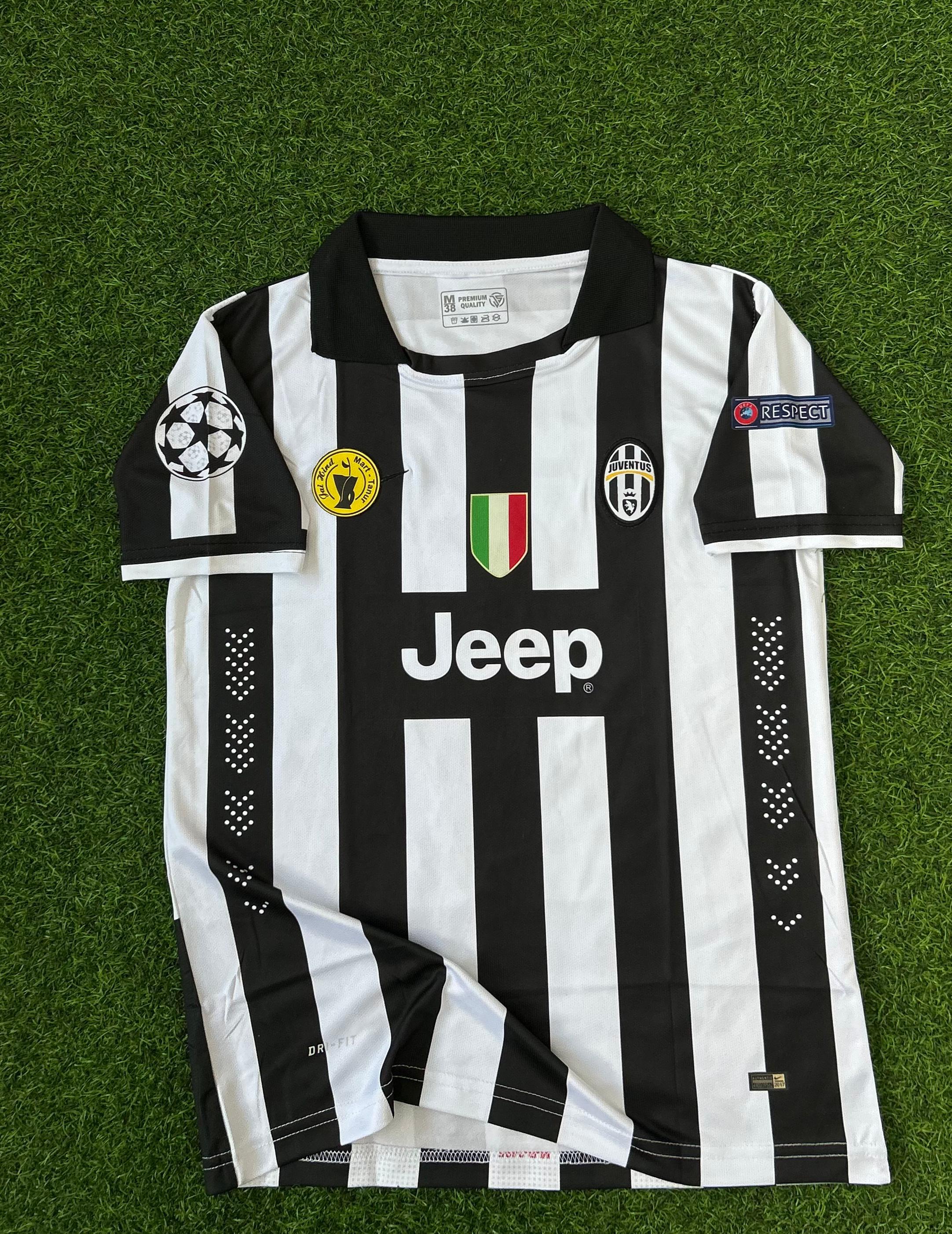 JUVENTUS 2014-15 SEASON HOME KIT, HALFSLEEVE POLO EMBROIDERY