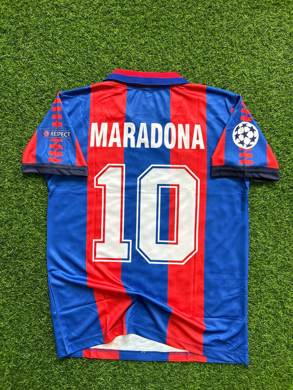 BARCELONA 1991-92 HOME KIT, HALFSLEEVE POLO EMBROIDERY